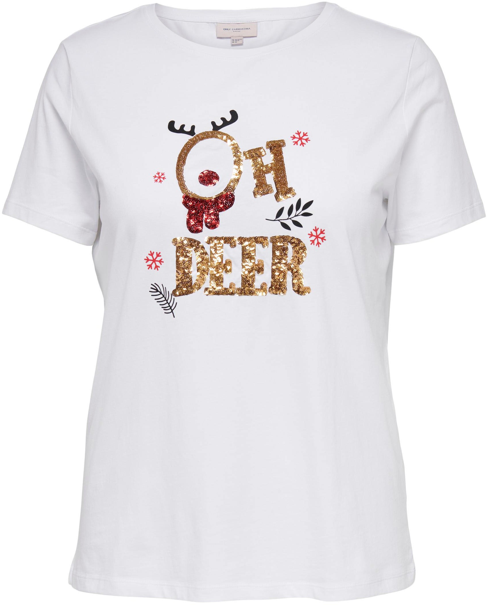ONLY CARMAKOMA T-Shirt CARXMAS SS REG TEE JRS für Weihnachten