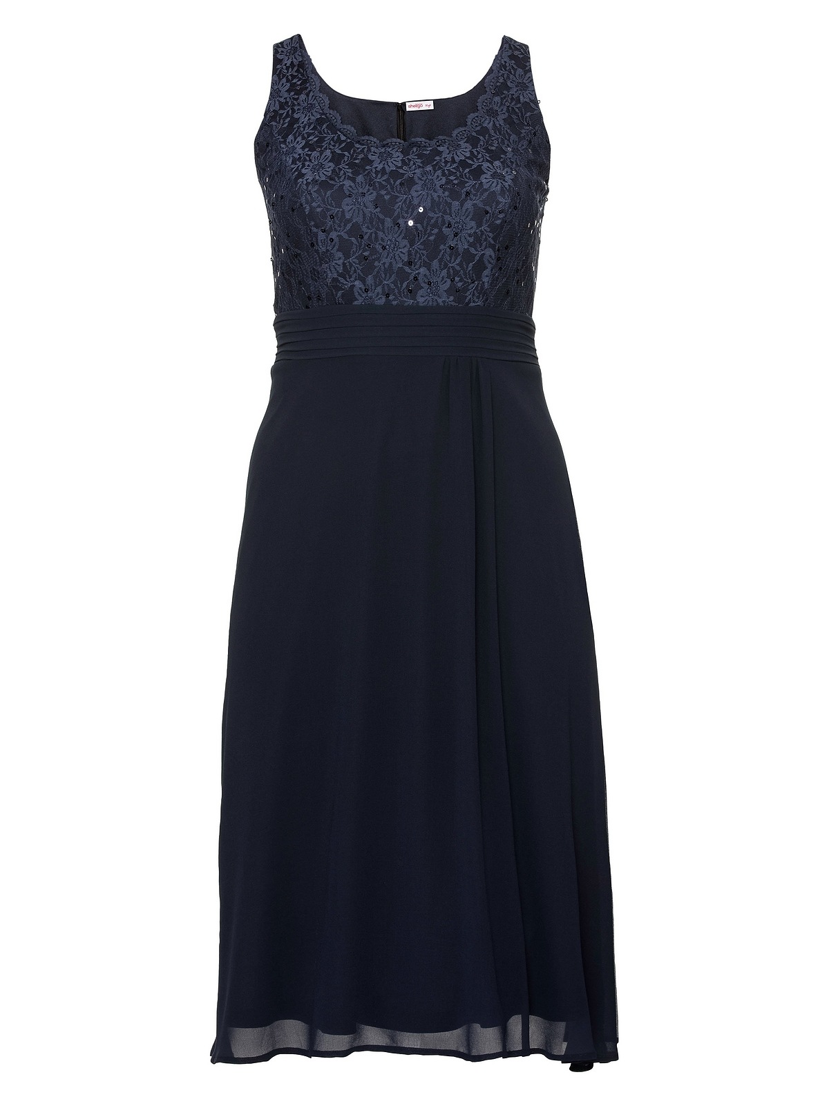 sheego -  Cocktailkleid "Abendkleid", mit Spitze und Pailletten