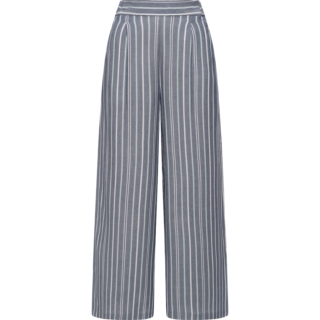 Ragwear Stoffhose Loggan Stripes Stylische Culotte Hose mit Gürtel