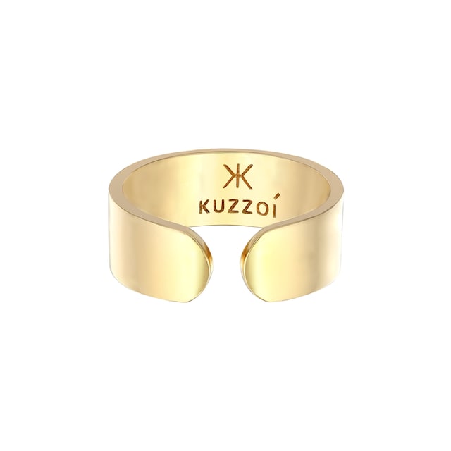 Kuzzoi Silberring »Bandring Klares Design Offen 925 Silber« im Onlineshop |  I'm walking
