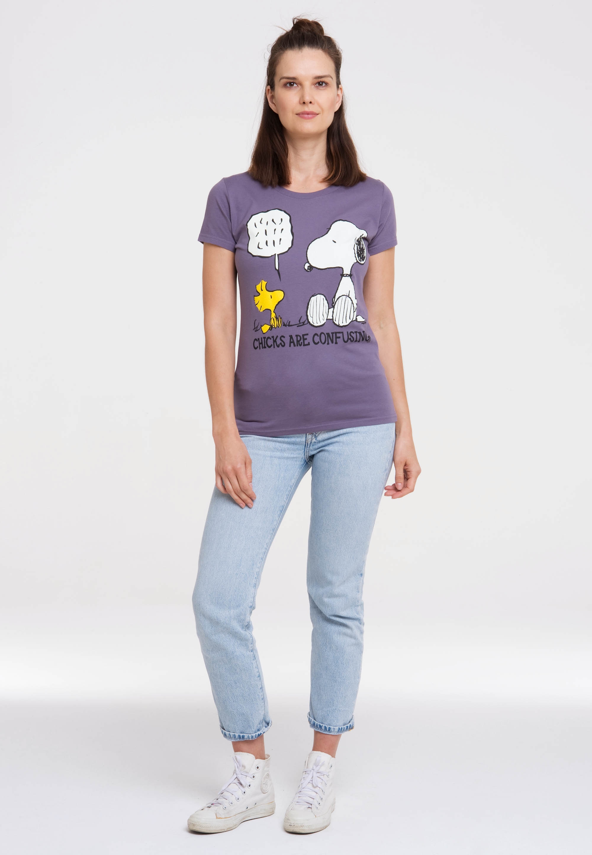 LOGOSHIRT T-Shirt »Snoopy - Peanuts«, Frontprint bestellen niedlichem mit