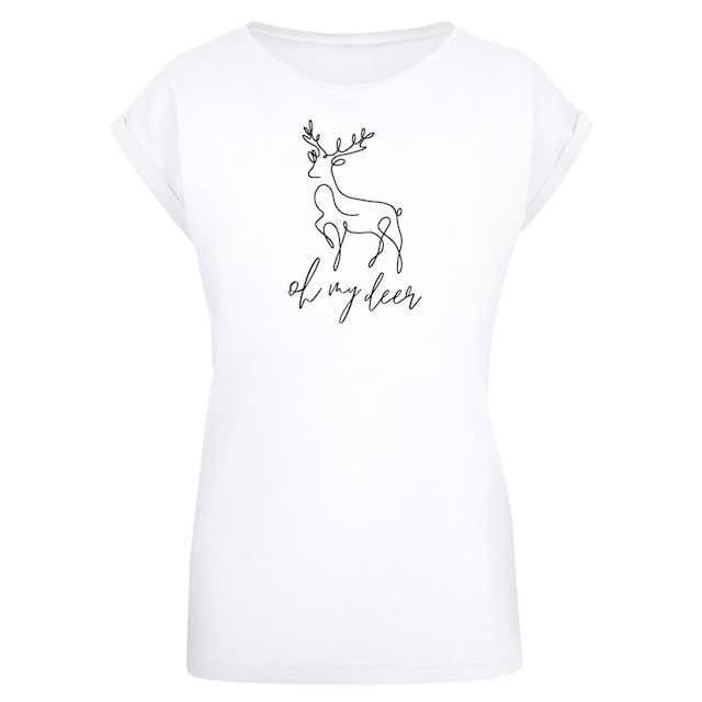 F4NT4STIC T-Shirt »Winter Christmas Deer«, Premium Qualität, Rock-Musik,  Band | I'm walking