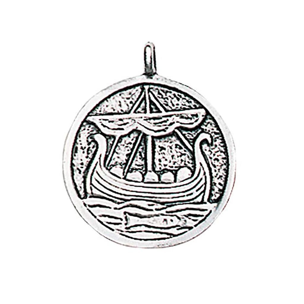 Adelia´s Amulett Anhänger Trove of Valhalla Umherstreifendes Langboot - Schutz auf dem Meer des Lebens