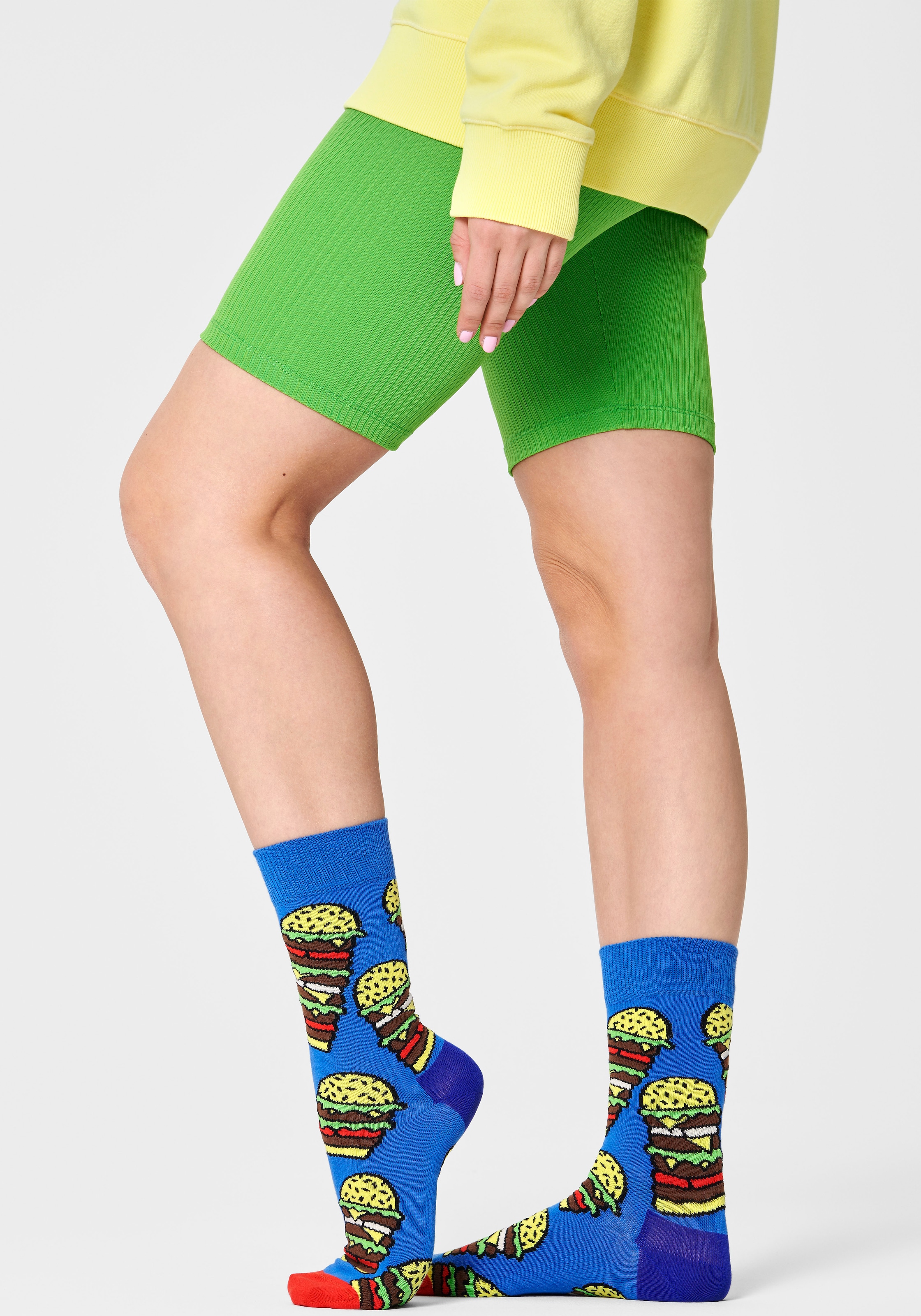 Happy Socks Socken, (Packung, | I\'m Paar), bestellen Burger Socks walking 2