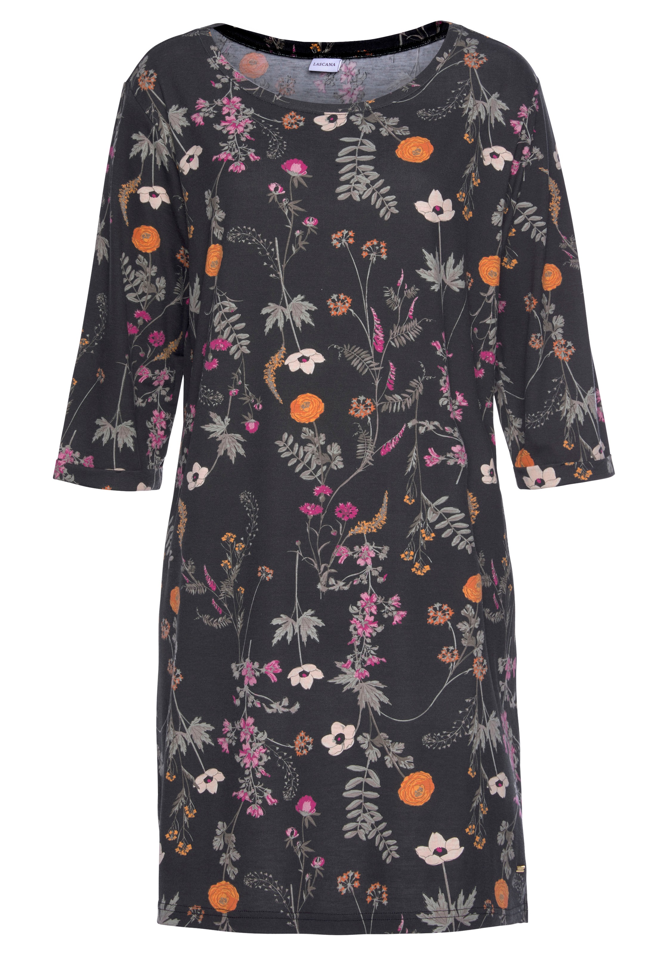 LASCANA Nachthemd mit Wildblumen Muster