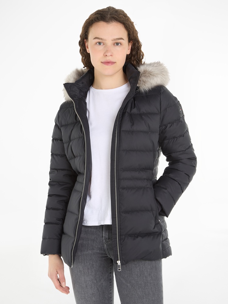 Daunenjacke »TYRA DOWN JACKET WITH FUR«, mit Kapuze, mit Kunstpelz-Besatz an Kapuze