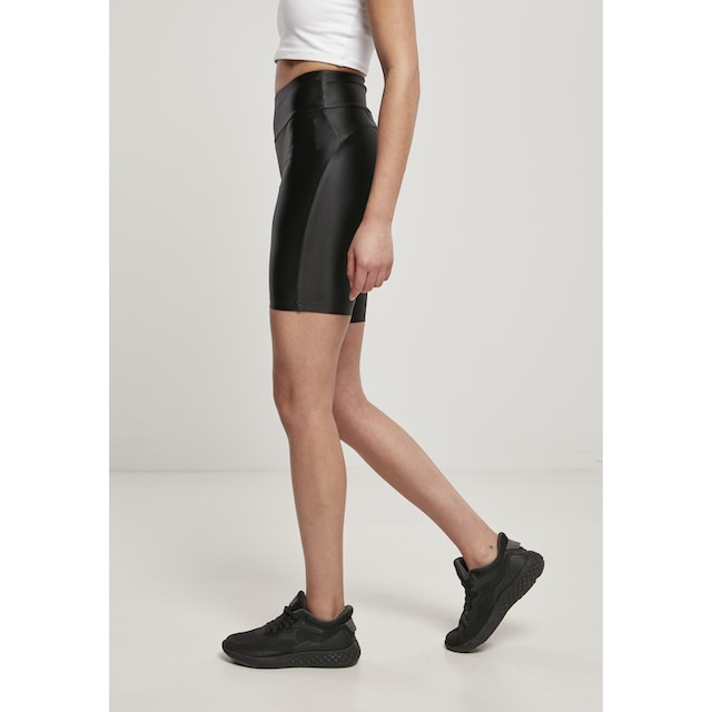 URBAN CLASSICS Stoffhose »Damen Ladies Highwaist Shiny Metallic Cycle Shorts  2-Pack«, (1 tlg.) | I\'m walking
