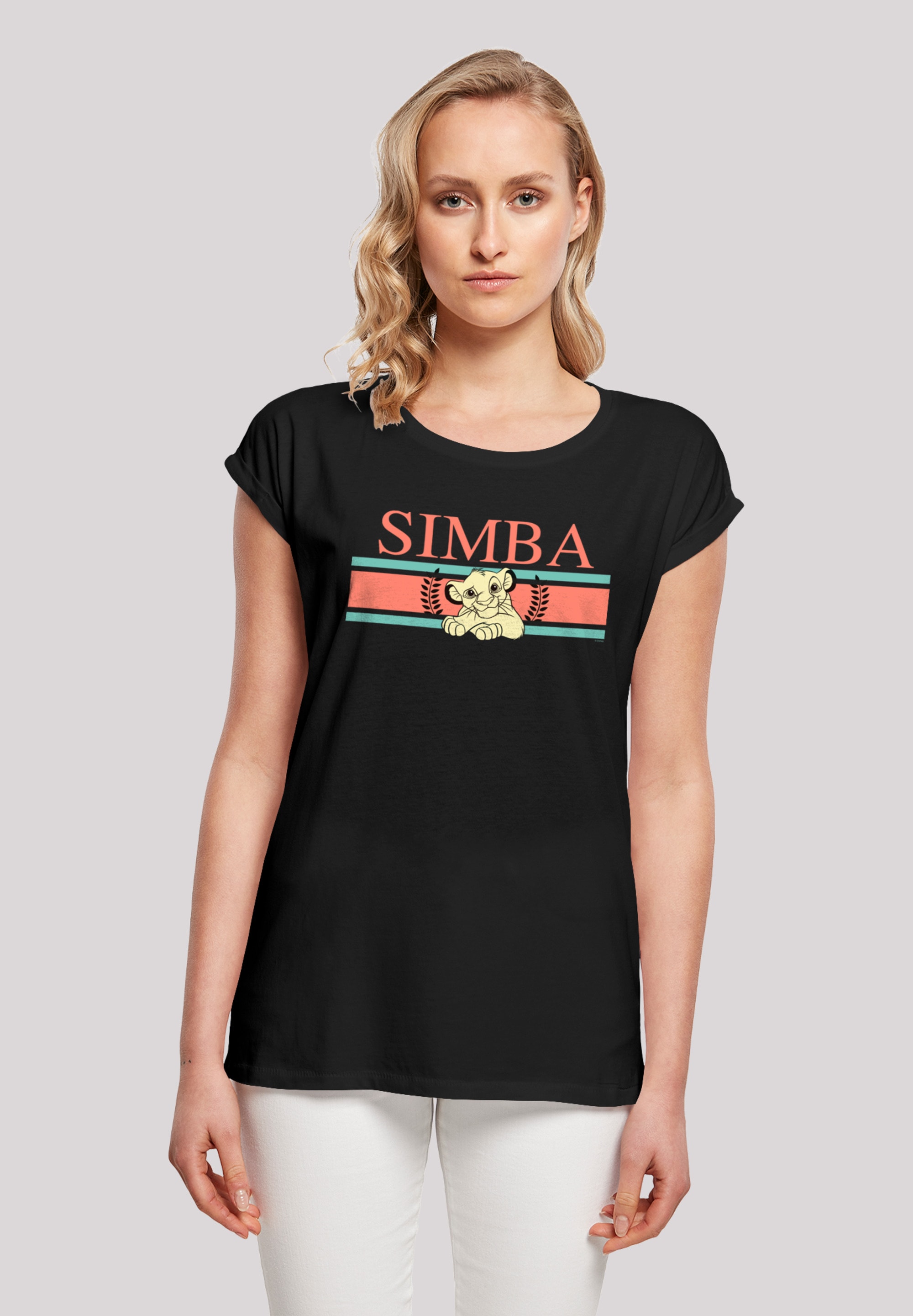 F4NT4STIC T Shirt Disney K nig der L wen Simba Stripes Print