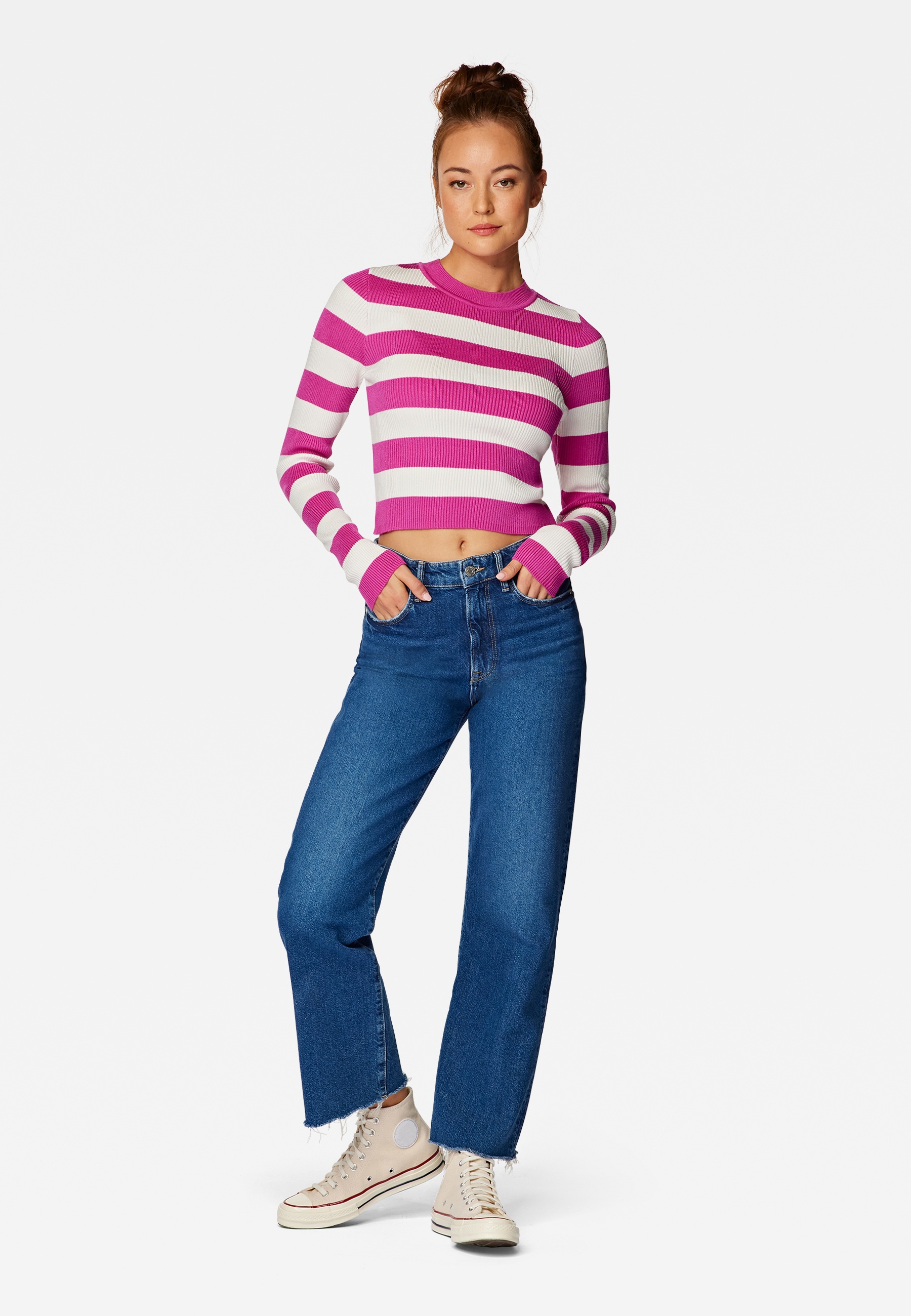 Mavi Strickpullover STRIPED SWEATER Pullover mit Streifen