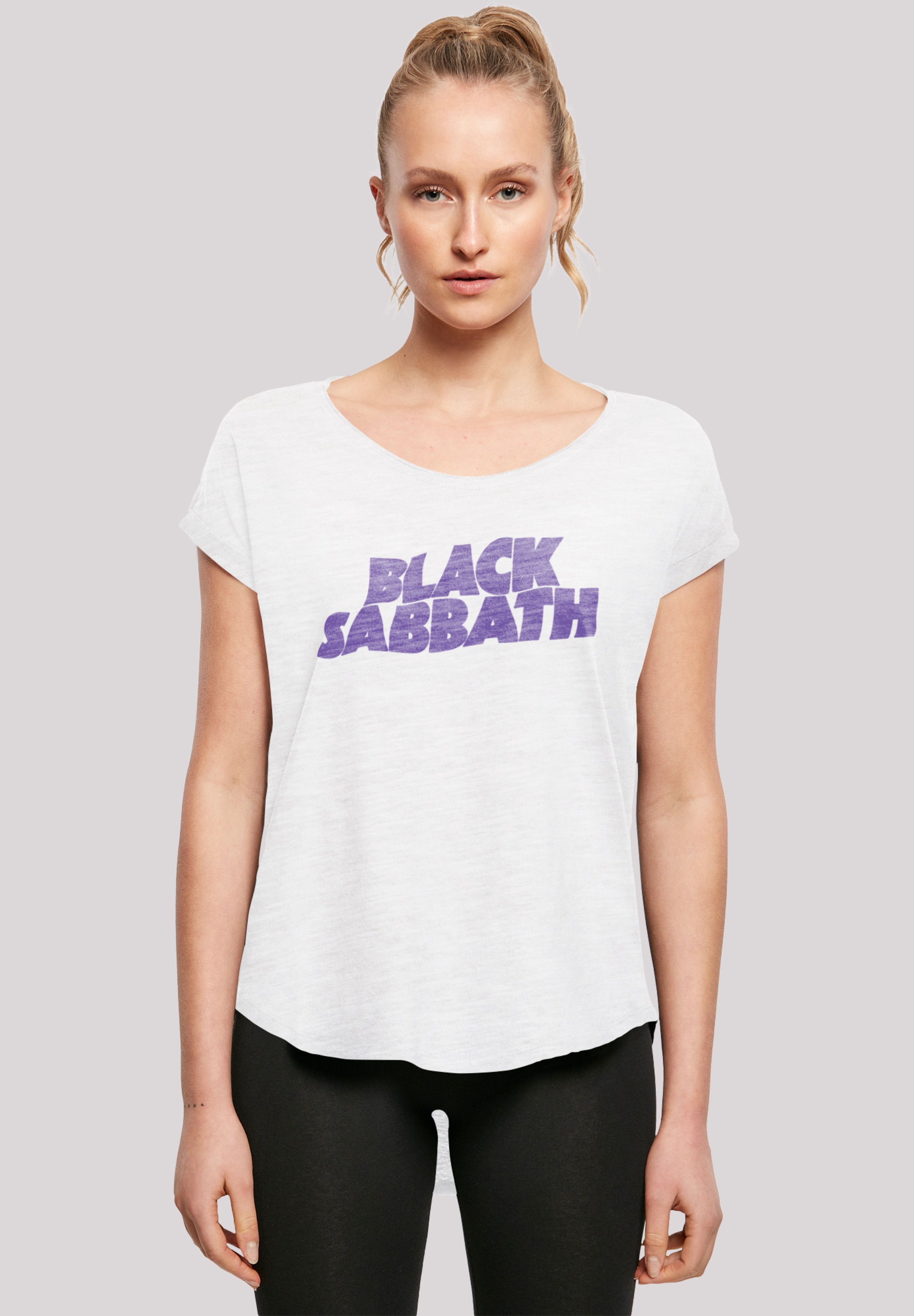F4NT4STIC T-Shirt »Black Sabbath Logo I\'m Black«, Band shoppen walking Wavy Metal Print | Heavy