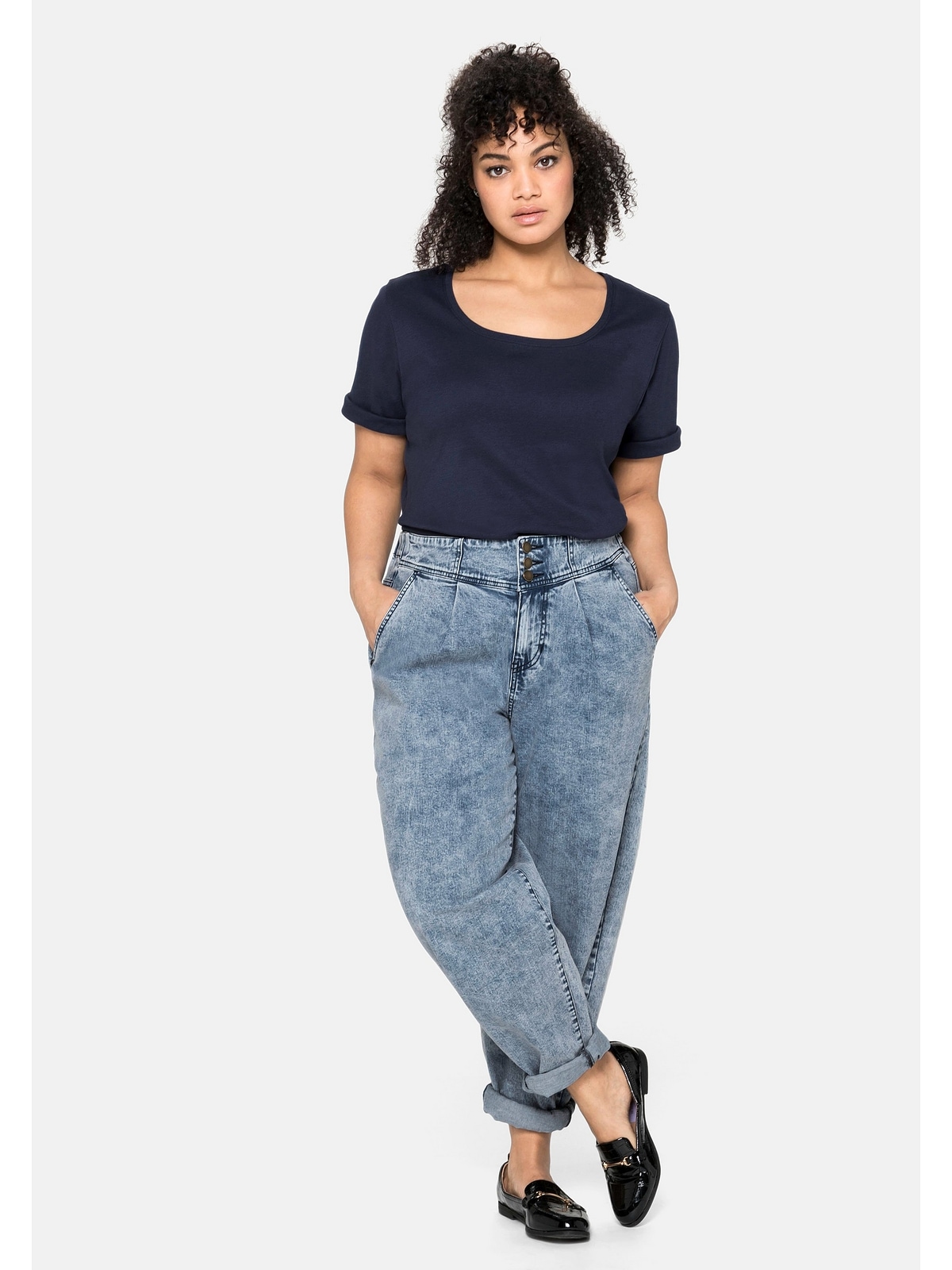 Sheego T-Shirt »Große Größen«, aus reiner shoppen Baumwolle