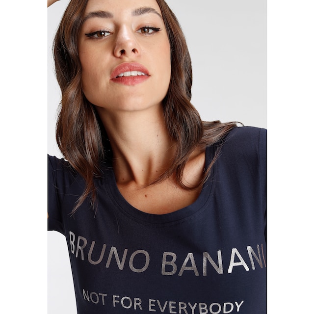 Bruno Banani T-Shirt, mit goldfarbenem Logodruck NEUE KOLLEKTION shoppen |  I\'m walking