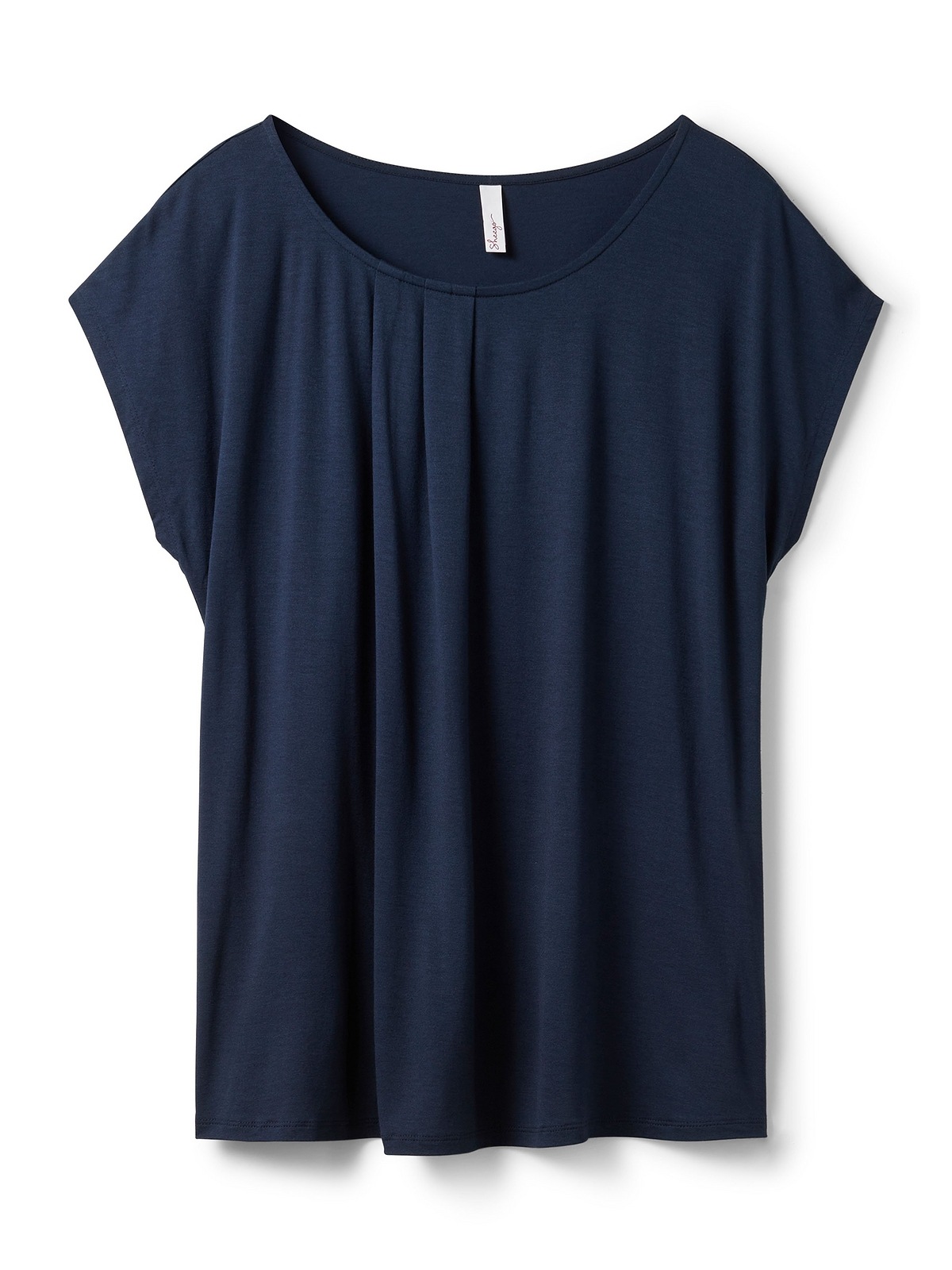 Zeitlich begrenzt Sheego T-Shirt »Große Größen«, mit Falten, angenehmem bestellen gelegten Viskosemix aus
