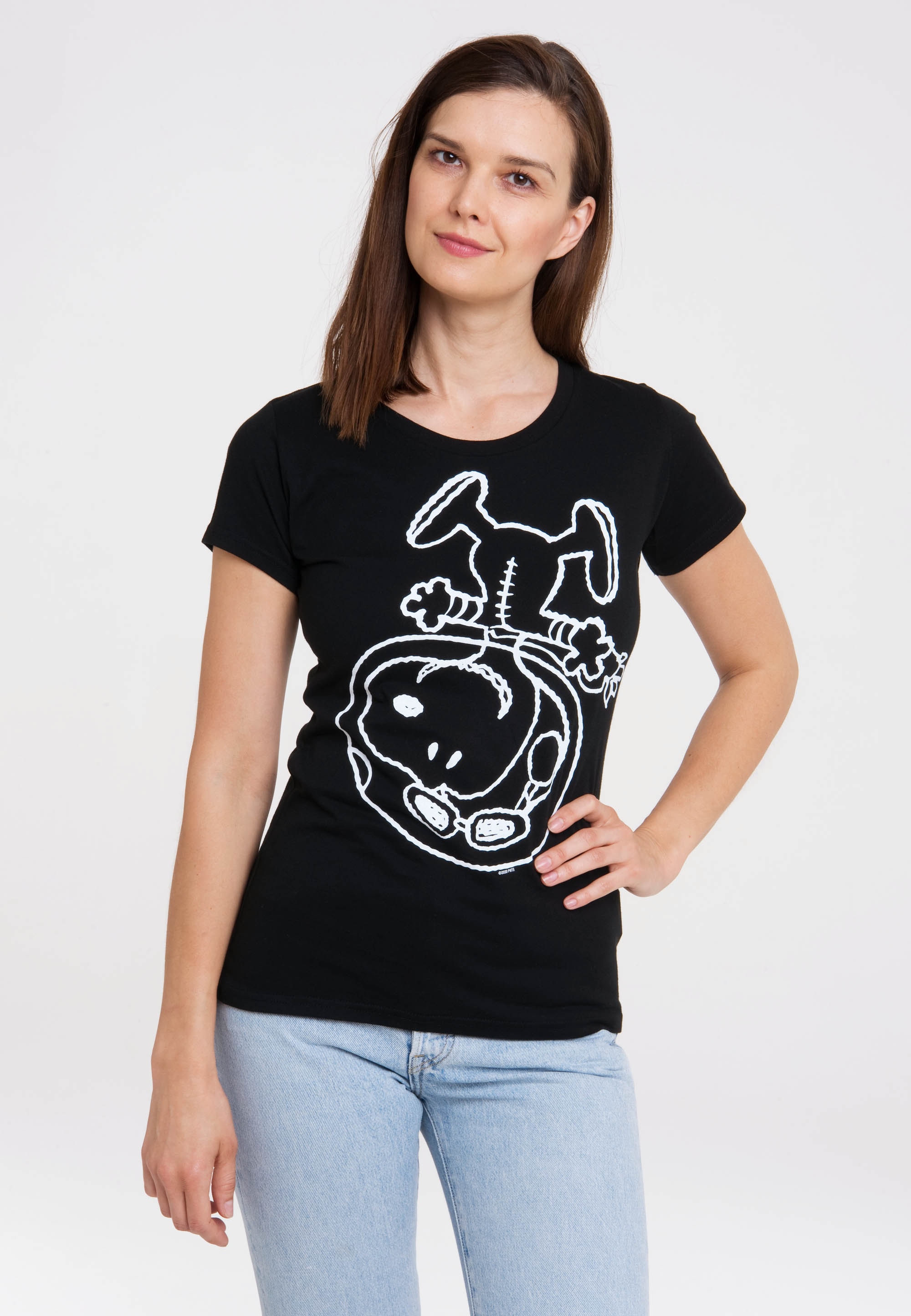 walking Astronaut«, online »Snoopy I\'m mit Originaldesign lizenziertem - T-Shirt | LOGOSHIRT