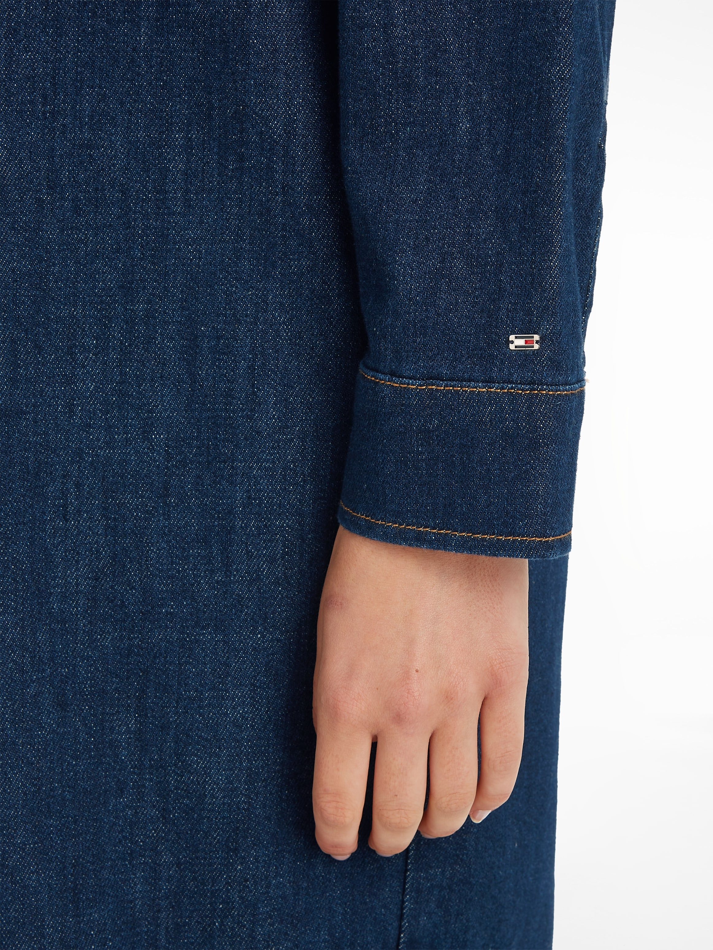 Tommy Hilfiger Jeanskleid »DNM LS SHIRT DRESS NALA«, mit durchgehender  Druckerleiste bestellen