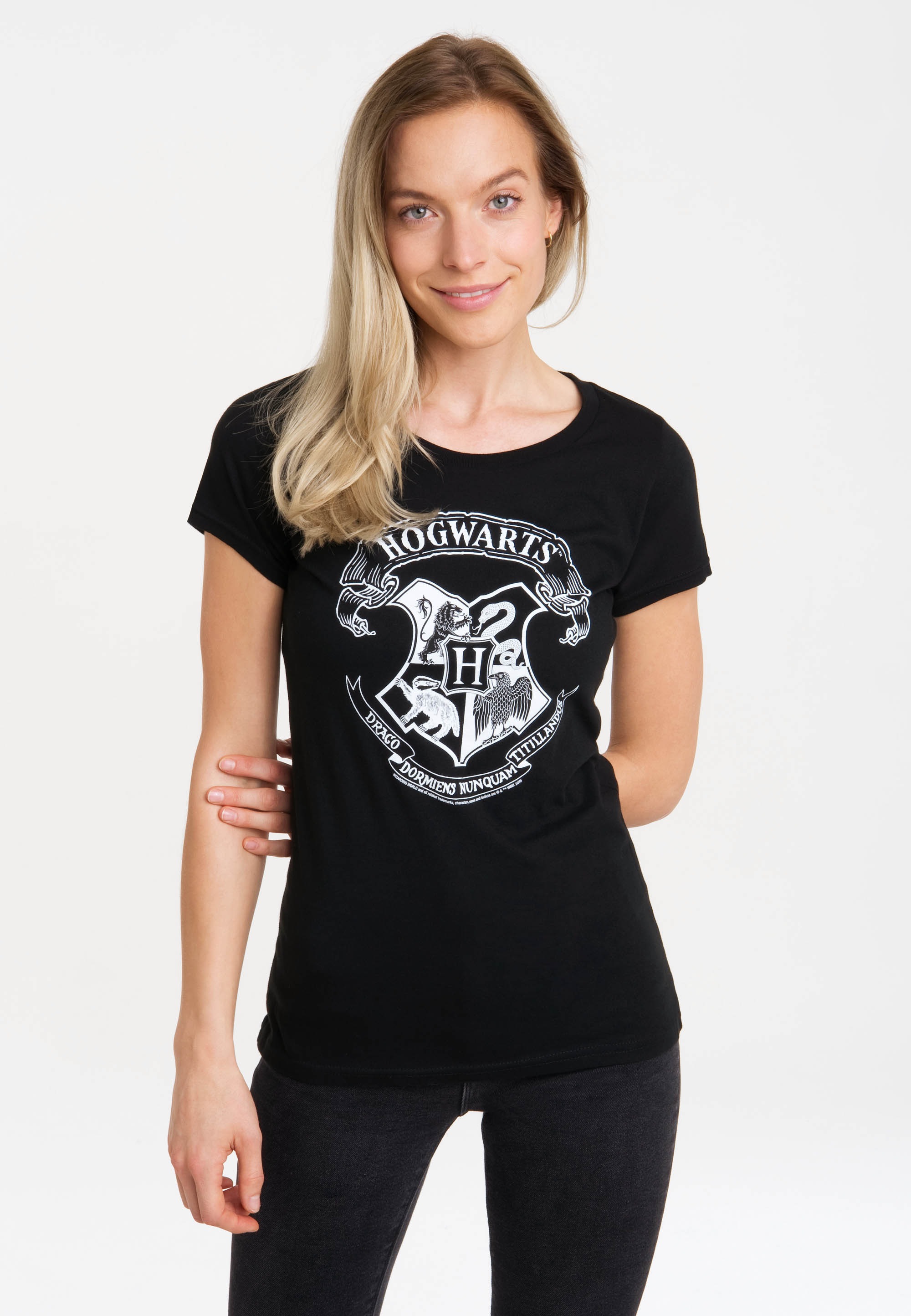 Originaldesign Potter »Harry LOGOSHIRT mit (Weiß)«, Hogwarts lizenziertem T-Shirt shoppen Logo -