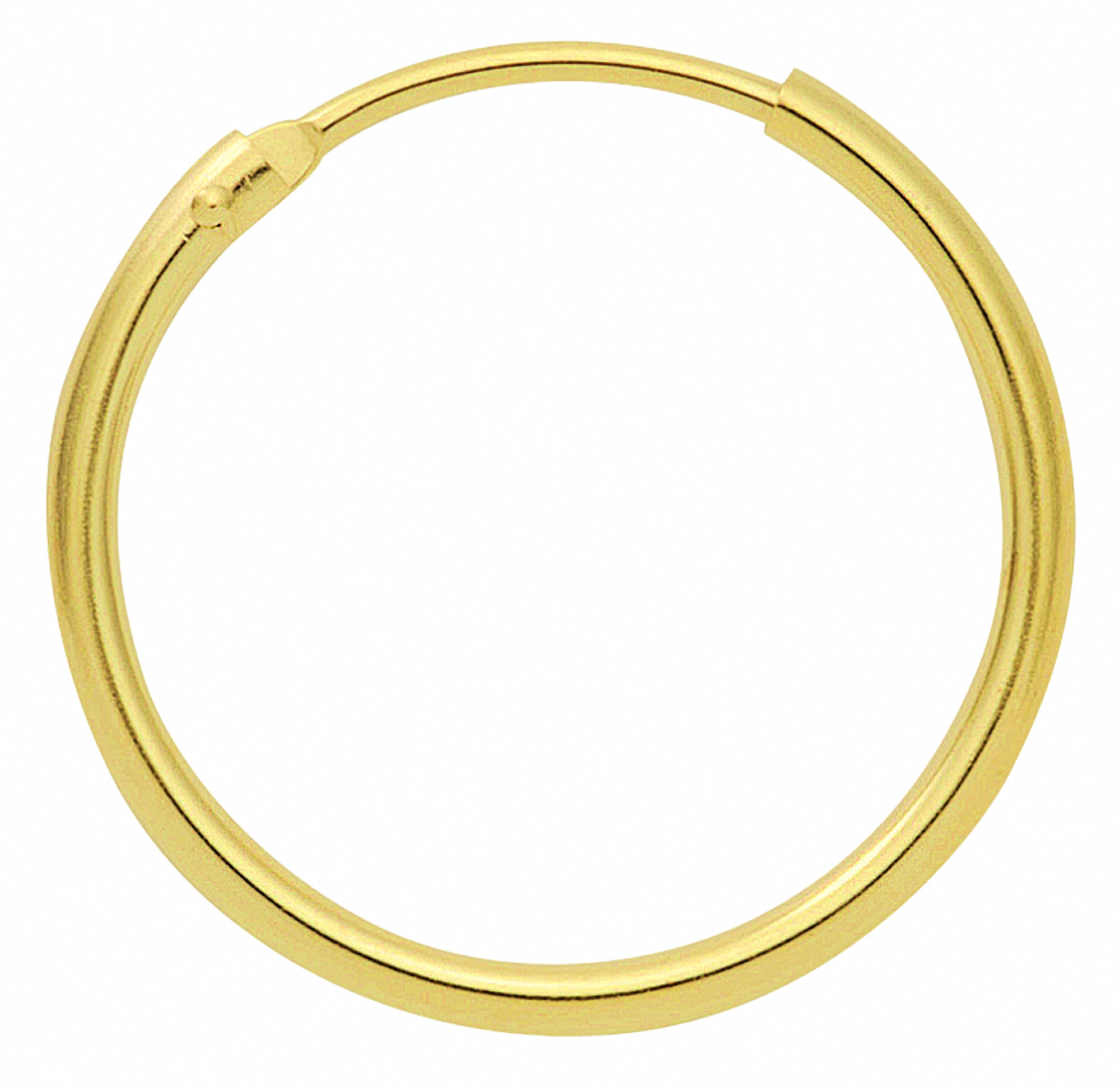 Damen Damen Paar / für Goldschmuck Creolen Goldschmuck Ohrhänger Gold 333 Adelia´s Gold Ohrringe 15 mm Paar 333 Ø 1