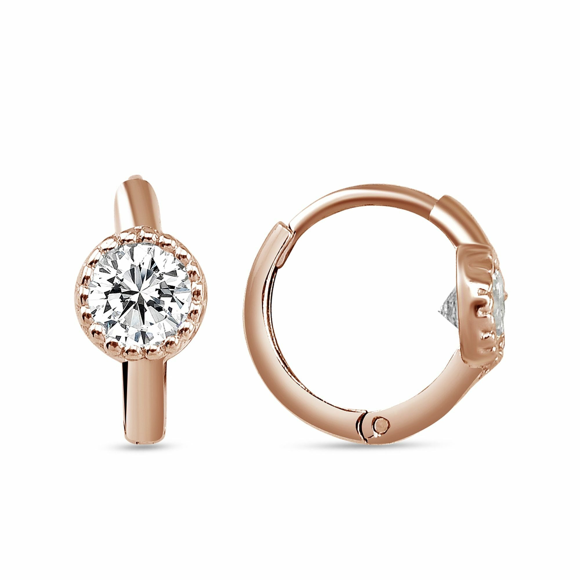 dKeniz Paar Creolen »925/- Sterling Silber rosévergoldet« kaufen