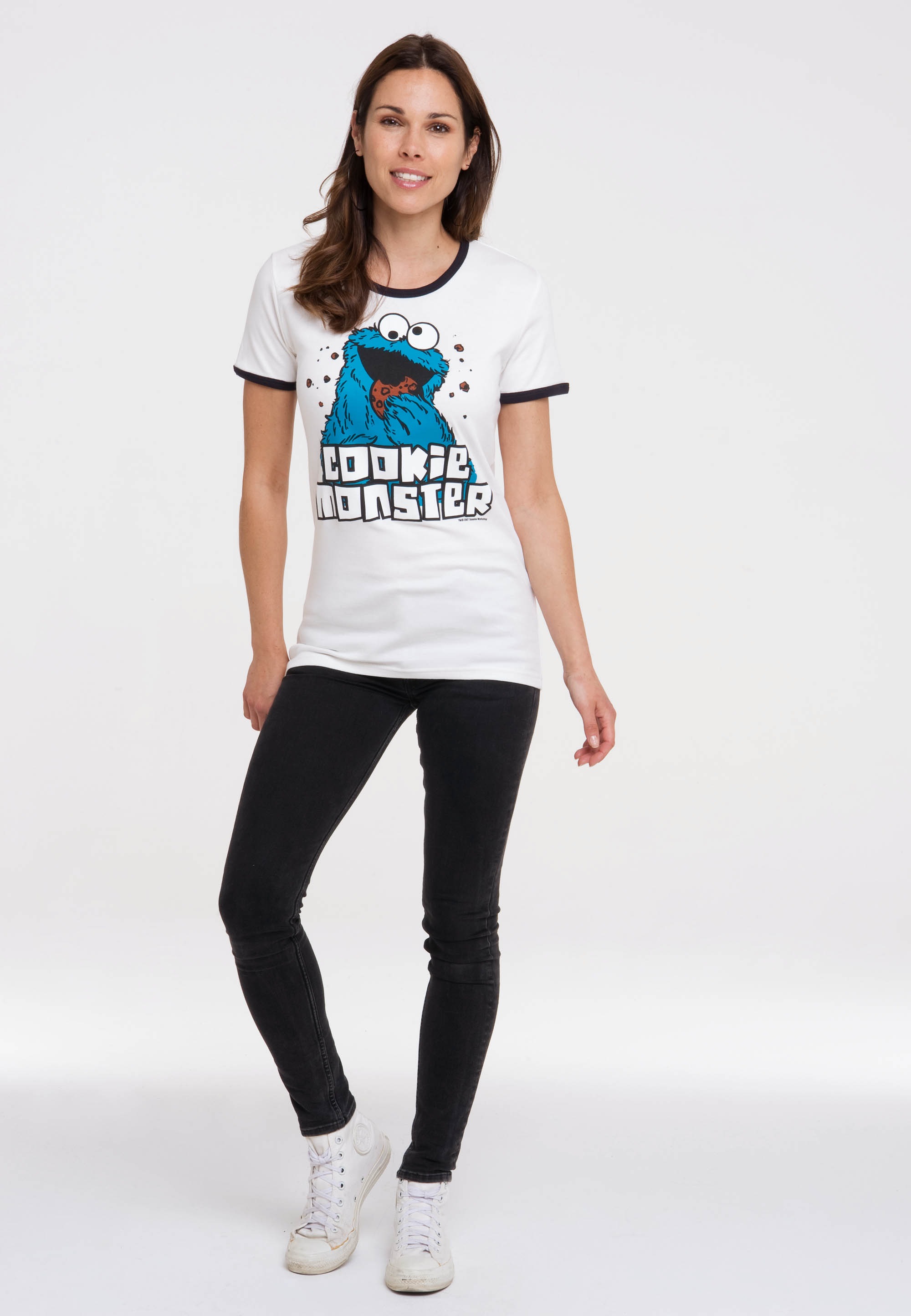 T-Shirt - LOGOSHIRT »Sesamstrasse bestellen Print Krümelmonster«, mit lizenziertem