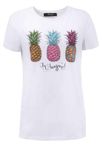 Aniston CASUAL T-Shirt, mit 3 bunten Ananas bedruckt kaufen