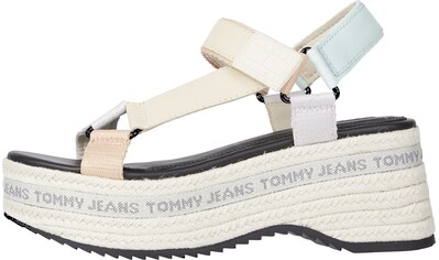 Tommy Jeans Keilsandalette »TOMMY JEANS WEDGE SANDAL«, mit praktischen Klettverschlüssen kaufen