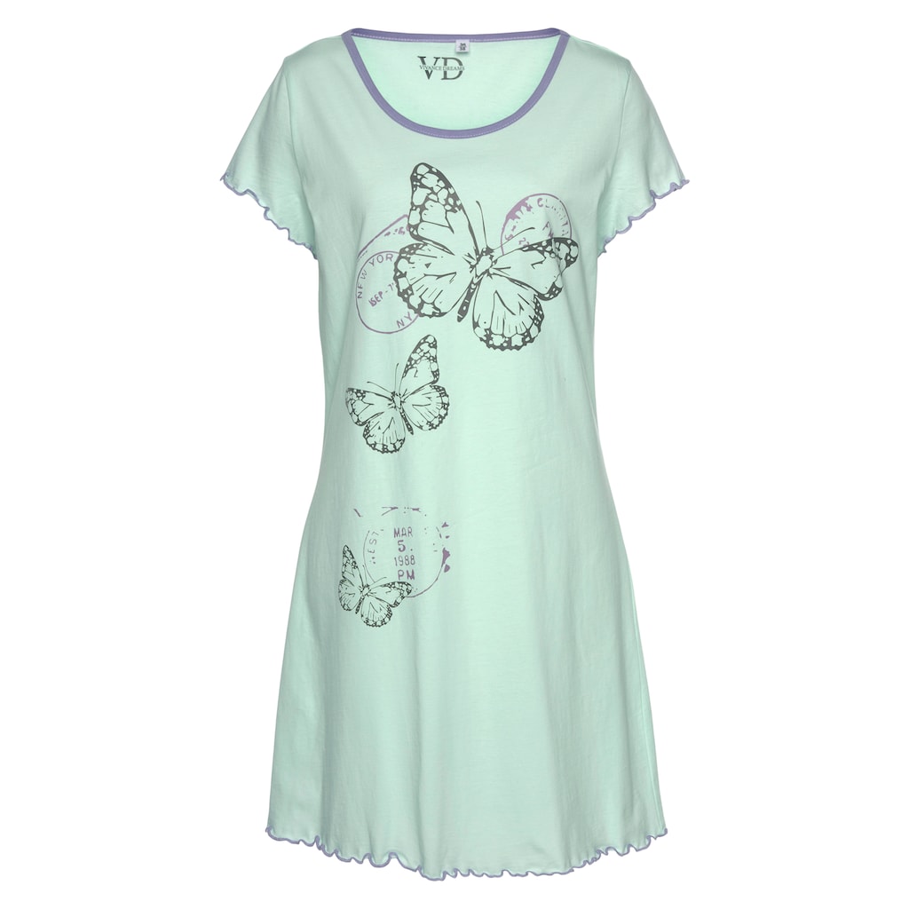 Vivance Dreams Nachthemd mit Schmetterling Motiv