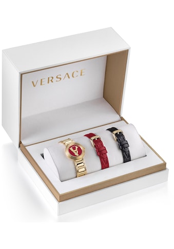 Versace Schweizer Uhr »VIRTUS MINI DUO, VET300321«, (Set, 3 tlg., mit 2 Wechselbändern) kaufen