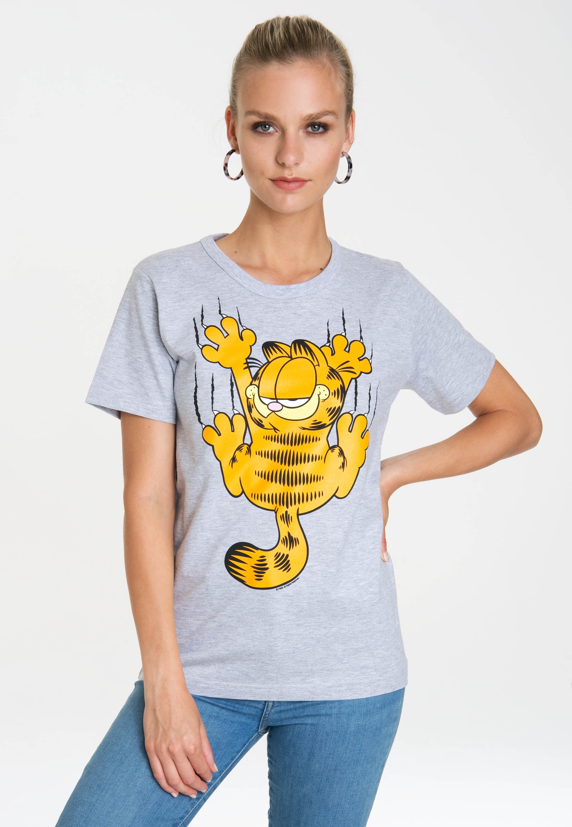 LOGOSHIRT T-Shirt »Garfield – Originaldesign kaufen Scratches«, lizenziertem mit