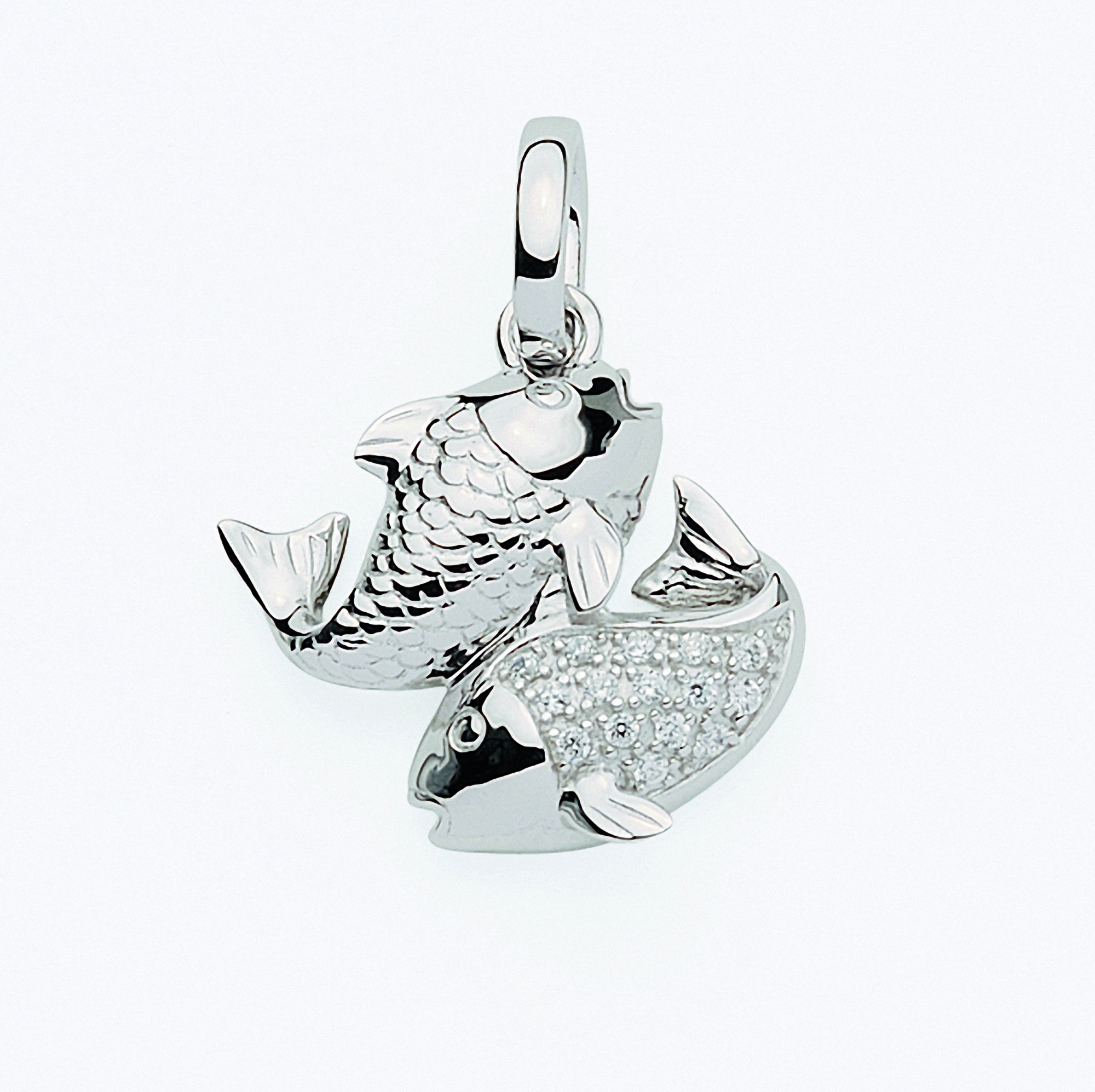 Adelia´s Kette mit »925 Schmuckset Fisch | mit Sternzeichen Anhänger Anhänger Zirkonia«, kaufen Silber - I\'m walking mit Set online Halskette