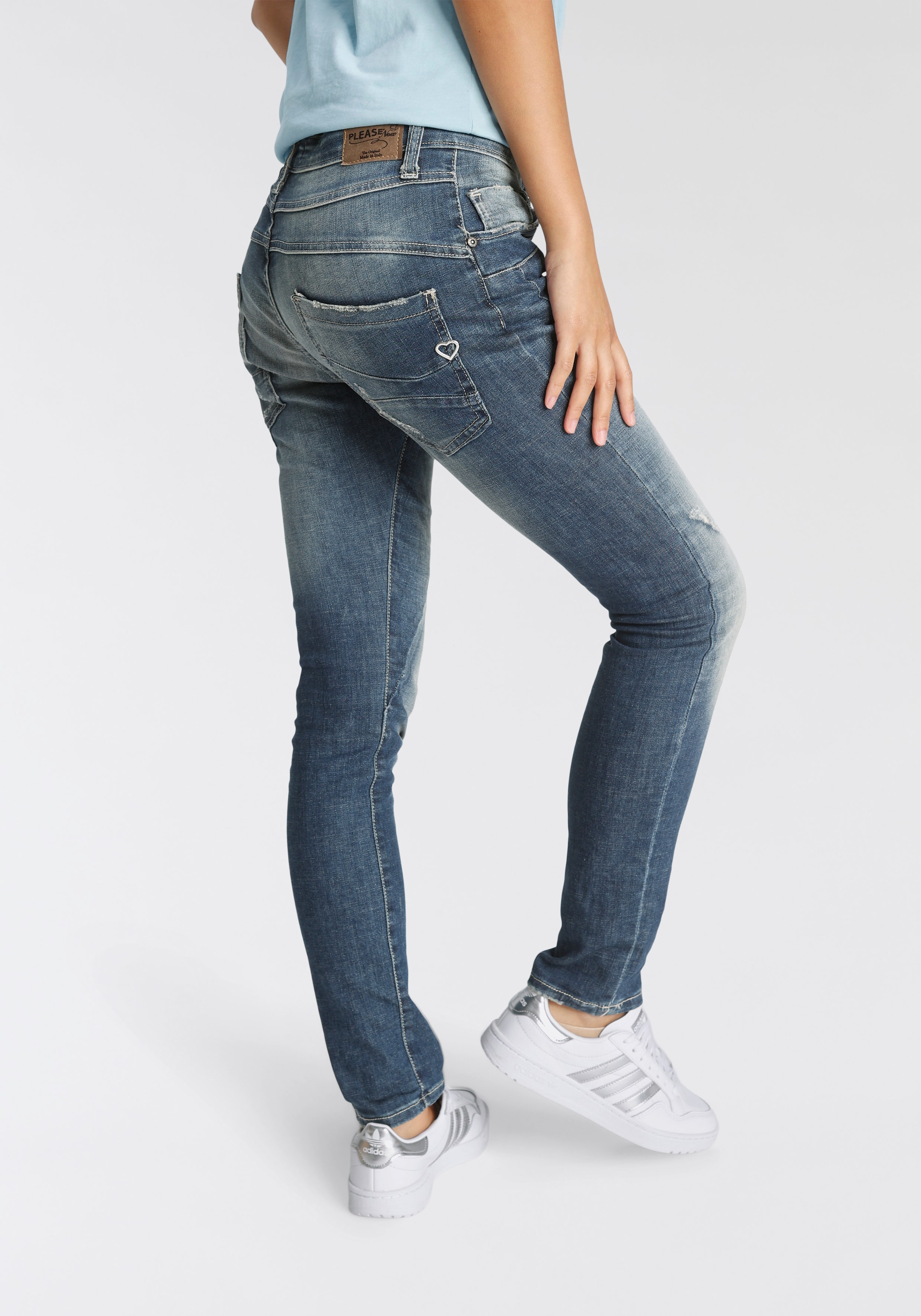 Please Jeans 78A«, »P kaufen I\'m leichtem mit Effekt | Boyfriend-Jeans walking Destroyed
