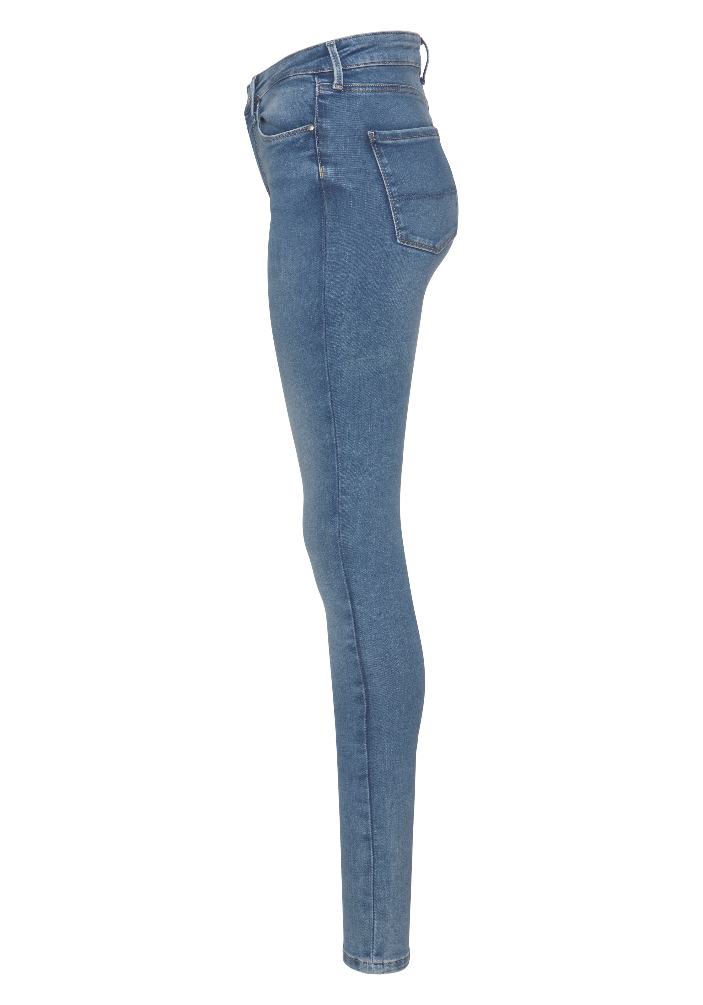 Pepe Jeans Röhrenjeans »REGENT«, in Skinny Passform mit hohem Bund aus  seidig bequemem Stretch Denim kaufen | I'm walking