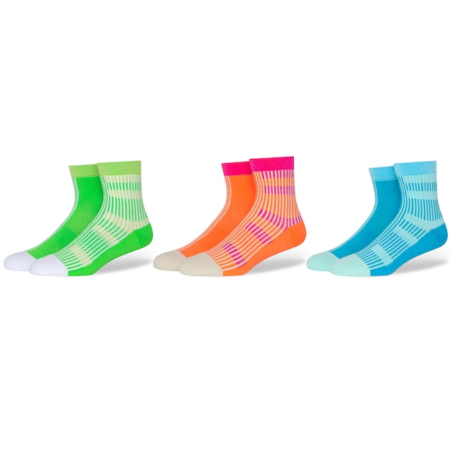 Crocs Freizeitsocken »Crocs Socks Split Stripe Ankle«, (3 Paar), in  modischen Farbkombis bestellen | I'm walking