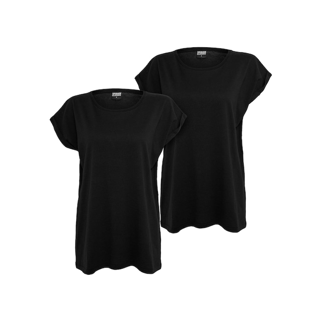 URBAN CLASSICS T-Shirt »Damen Ladies Extended Shoulder Tee 2-Pack«, (1  tlg.) kaufen | I'm walking