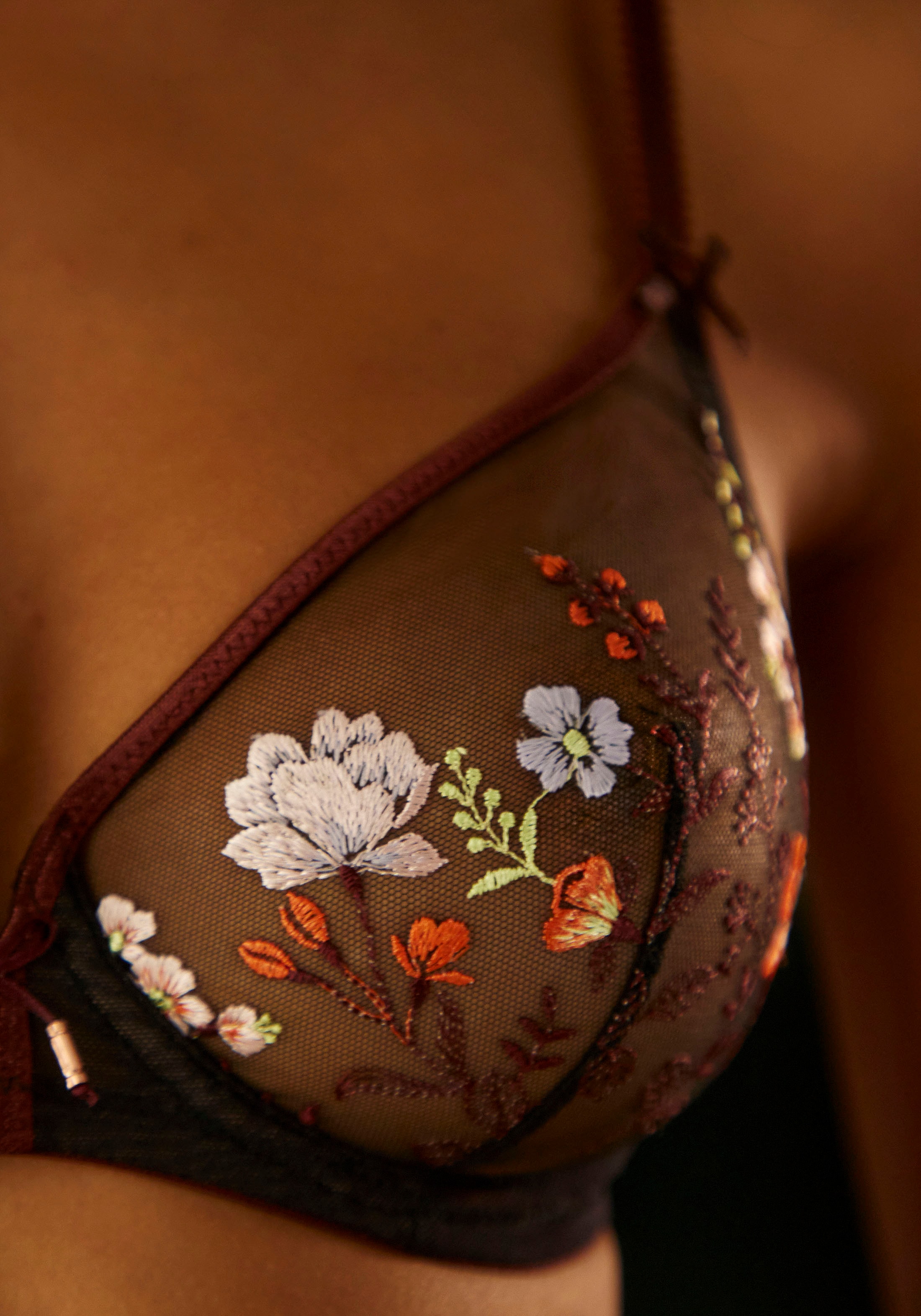 Bügel-BH auf & Dessous edler mit Stickereispitze, aus sexy bestellen Blumen Wäsche LASCANA »Maria«, Rechnung