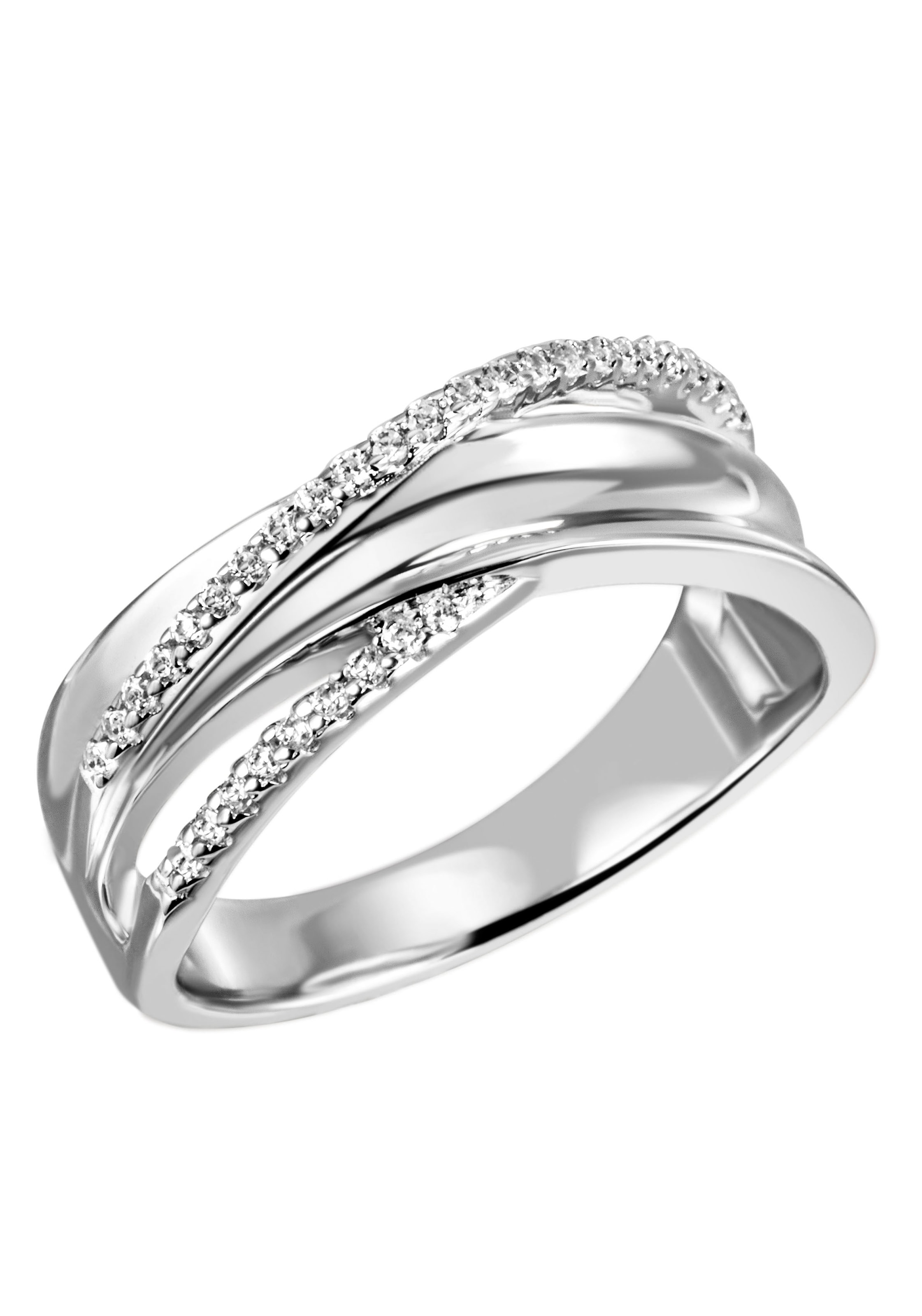 Firetti Fingerring »Schmuck Geschenk Silber 925 Silberring Ring glitzernd«,  zu Kleid, Shirt, Jeans, Sneaker! Anlass Geburtstag Weihnachten bestellen |  I\'m walking