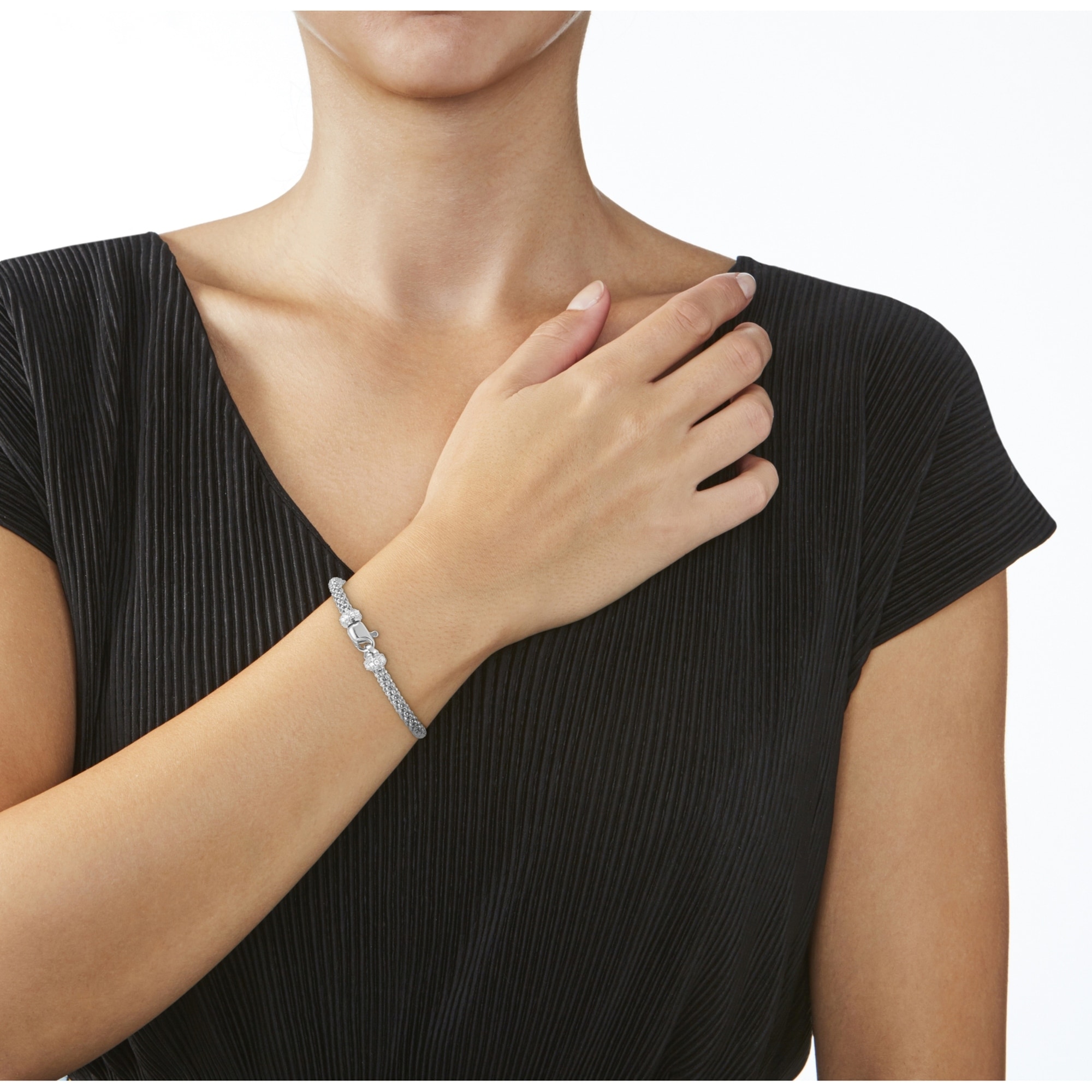 Smart Jewel Armband »Himbeerkette, Zirkonia Steine, Silber 925« bestellen |  I'm walking