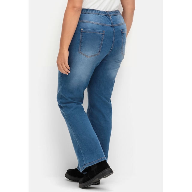 Sheego Bootcut-Jeans »Große Größen«, mit Komfortbund und Used-Effekten  online kaufen | I\'m walking