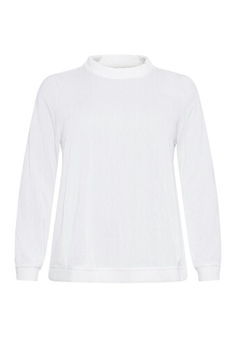 Sheego Langarmshirt »Langarmshirt«, in Rippstruktur, mit Stehkragen kaufen