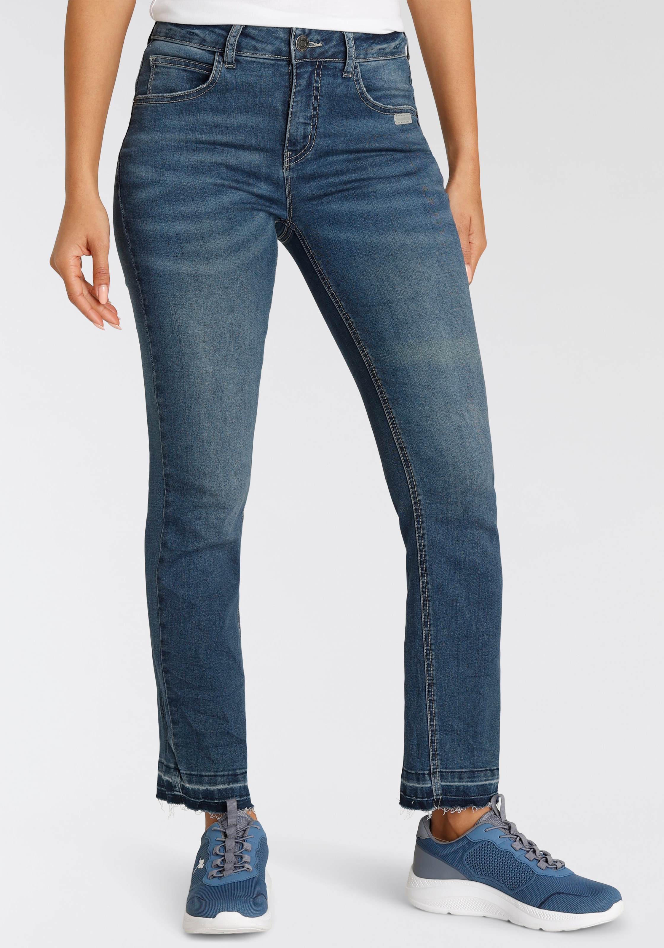 »CULOTTE-JEANS«, mit - Saum KangaROOS KOLLEKTION ausgefranstem NEUE 7/8-Jeans shoppen