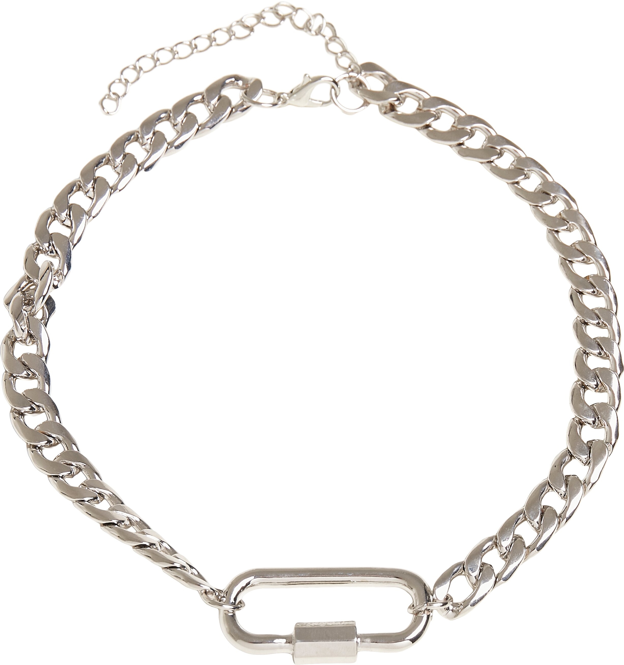 URBAN CLASSICS Edelstahlkette »Accessoires Fastener Necklace« online kaufen  | I\'m walking