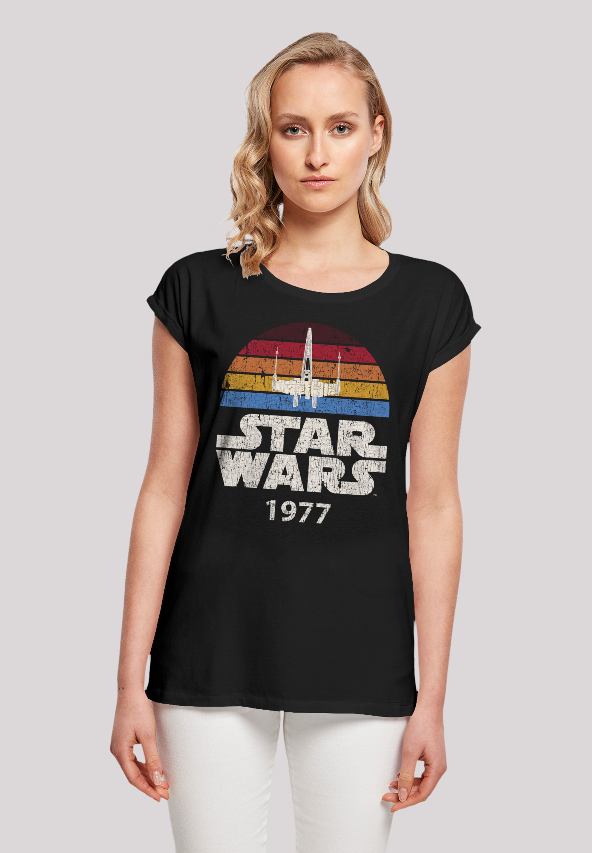 T-Shirt 1977«, Qualität Wars »Star Trip | kaufen X-Wing F4NT4STIC Premium online walking I\'m
