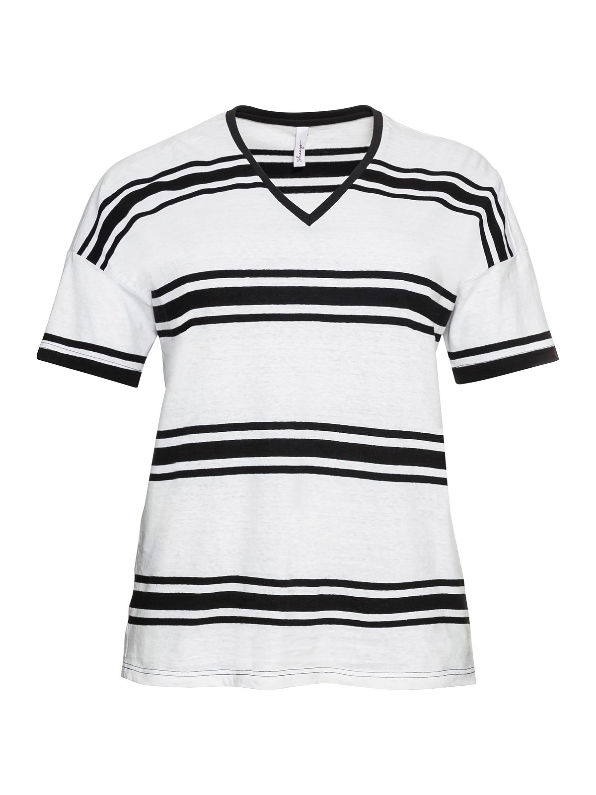 Sheego T-Shirt »Große in Größen«, Leinenmix im kaufen Oversized-Form