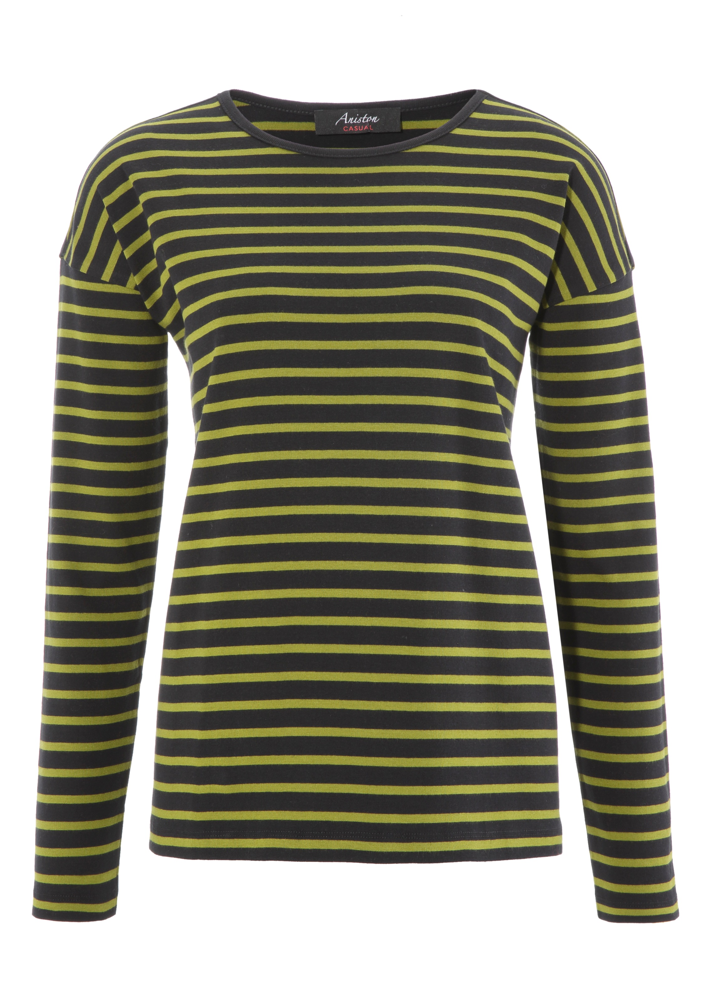 Aniston CASUAL Langarmshirt, mit trendfarbenen Ringeln kaufen