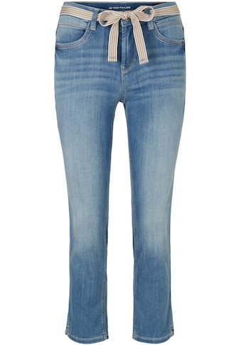 TOM TAILOR 7/8-Jeans »Alexa«, (2 tlg., mit abnehmbarem Gürtel), mit leichter Waschung kaufen