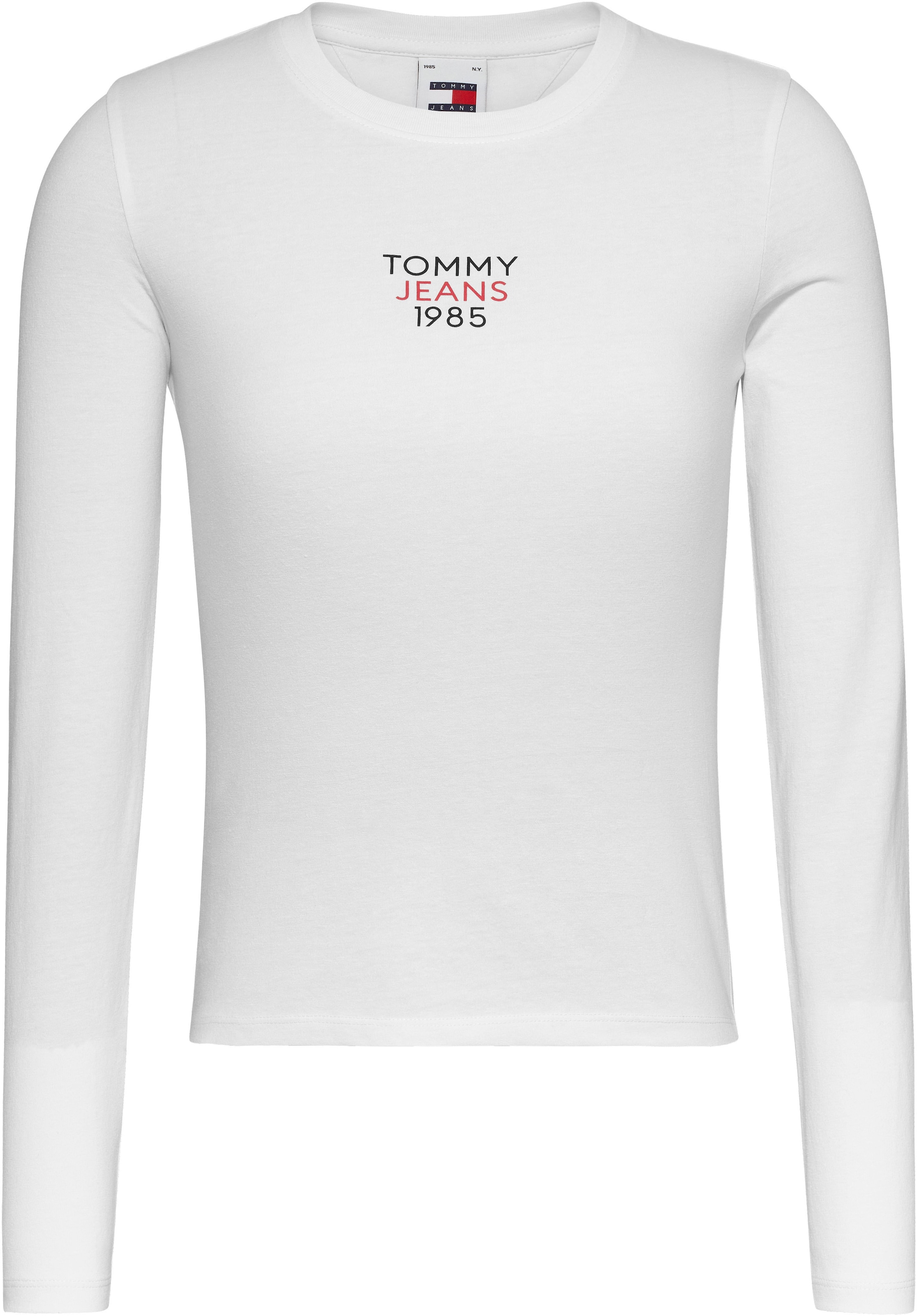 Tommy Jeans Langarmshirt »Slim Fit Essential Logo Longsleeve Shirt«, mit  Logoschriftzug bestellen | I'm walking
