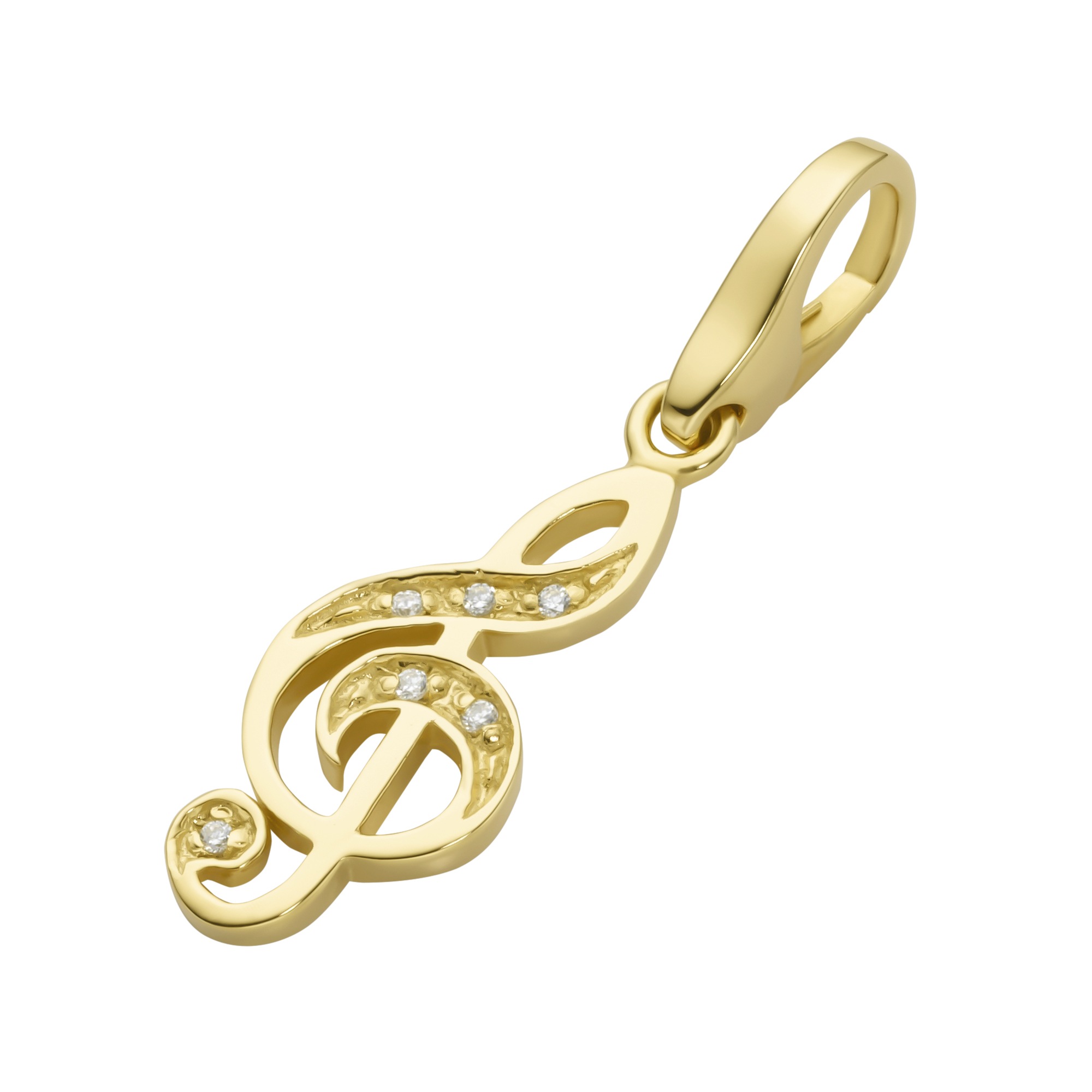 GIORGIO MARTELLO MILANO Charm-Einhänger »Notenschlüssel mit Zirkonia, Silber  925« online kaufen | I\'m walking
