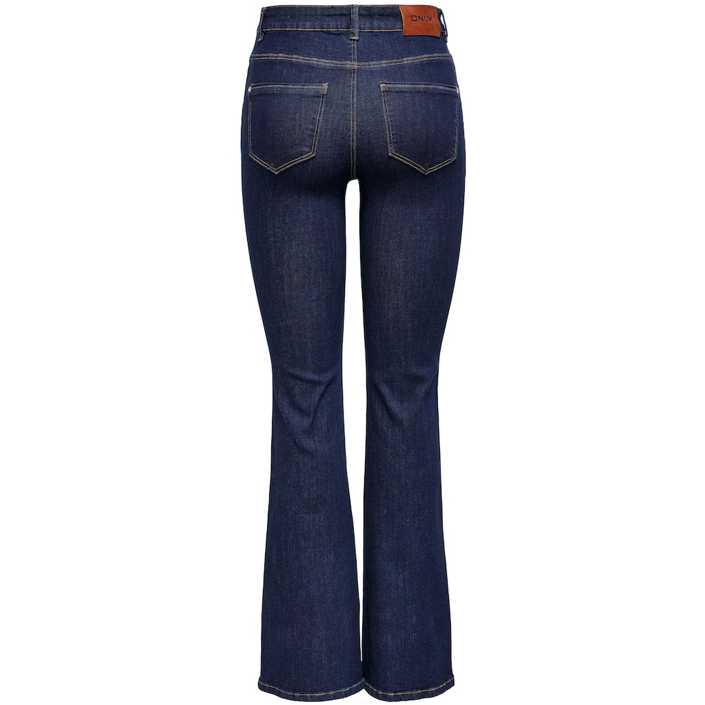 ONLY Bootcut-Jeans ONLWAUW LIFE HW FLARED RINSE DNM mit Stretch NZ9609