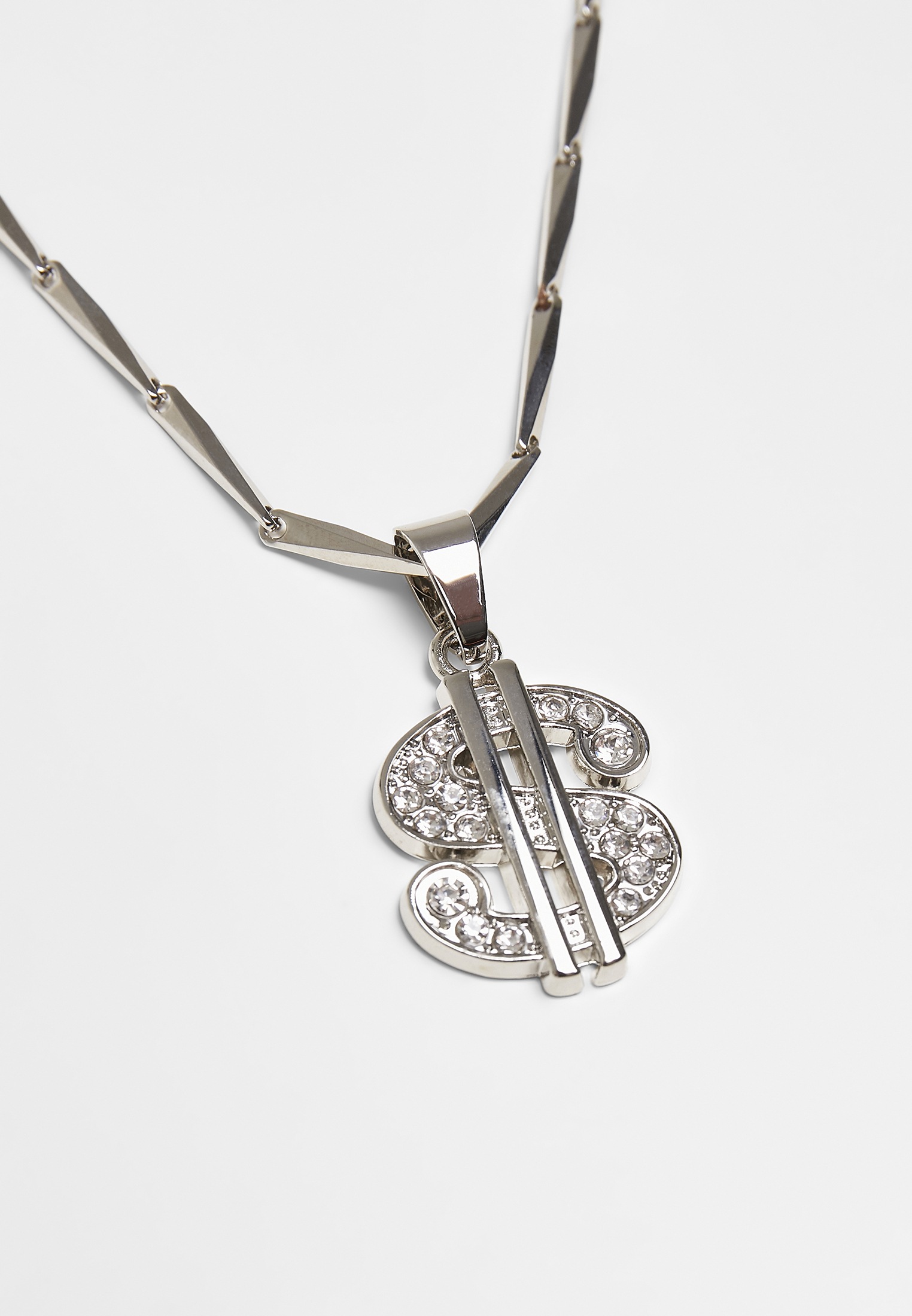 URBAN CLASSICS Edelstahlkette »Accessoires Small Dollar Necklace« bestellen  | I'm walking