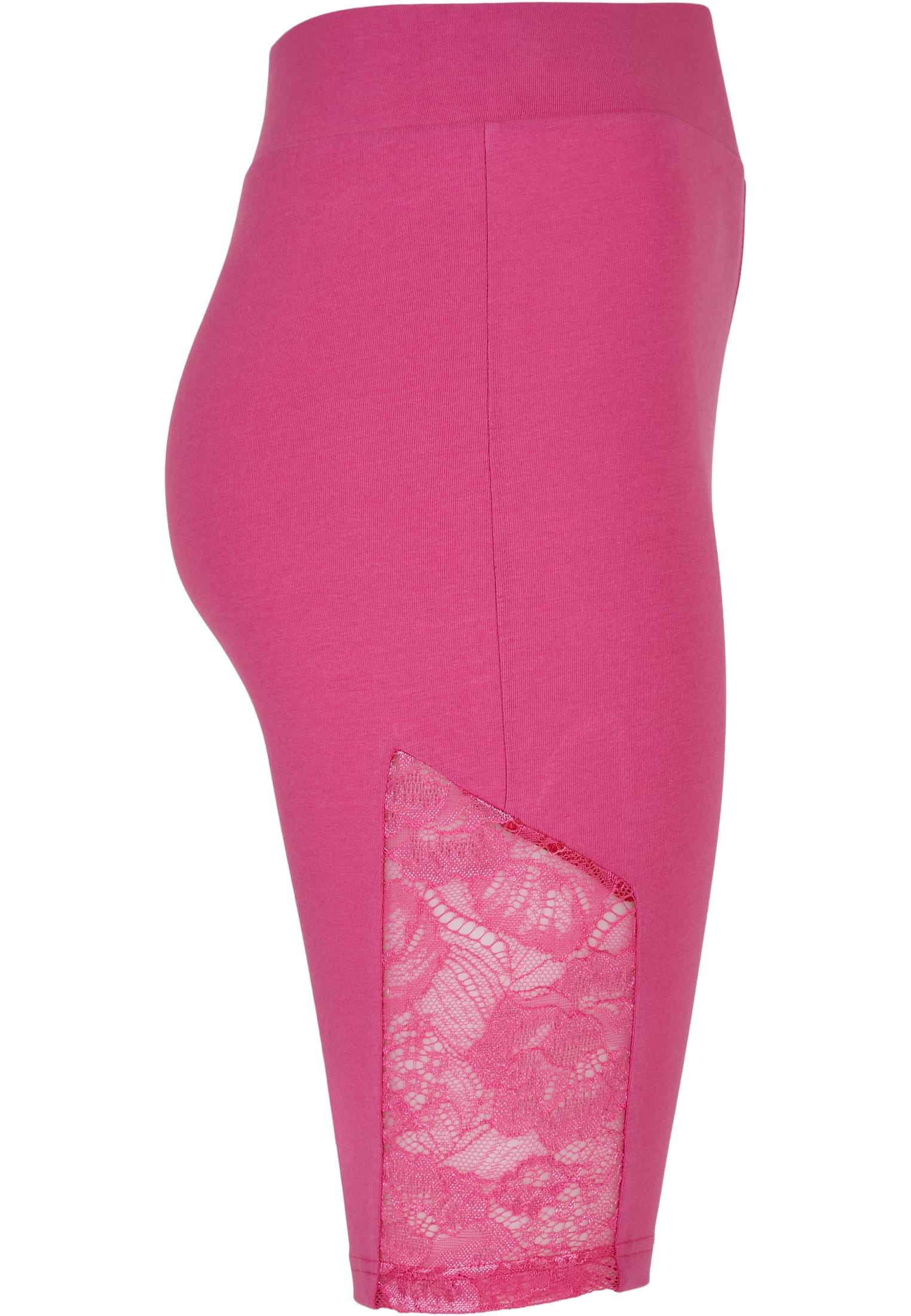 URBAN CLASSICS Stoffhose »Damen Ladies High Waist Lace Inset Cycle Shorts«,  (1 tlg.) online | I\'m walking
