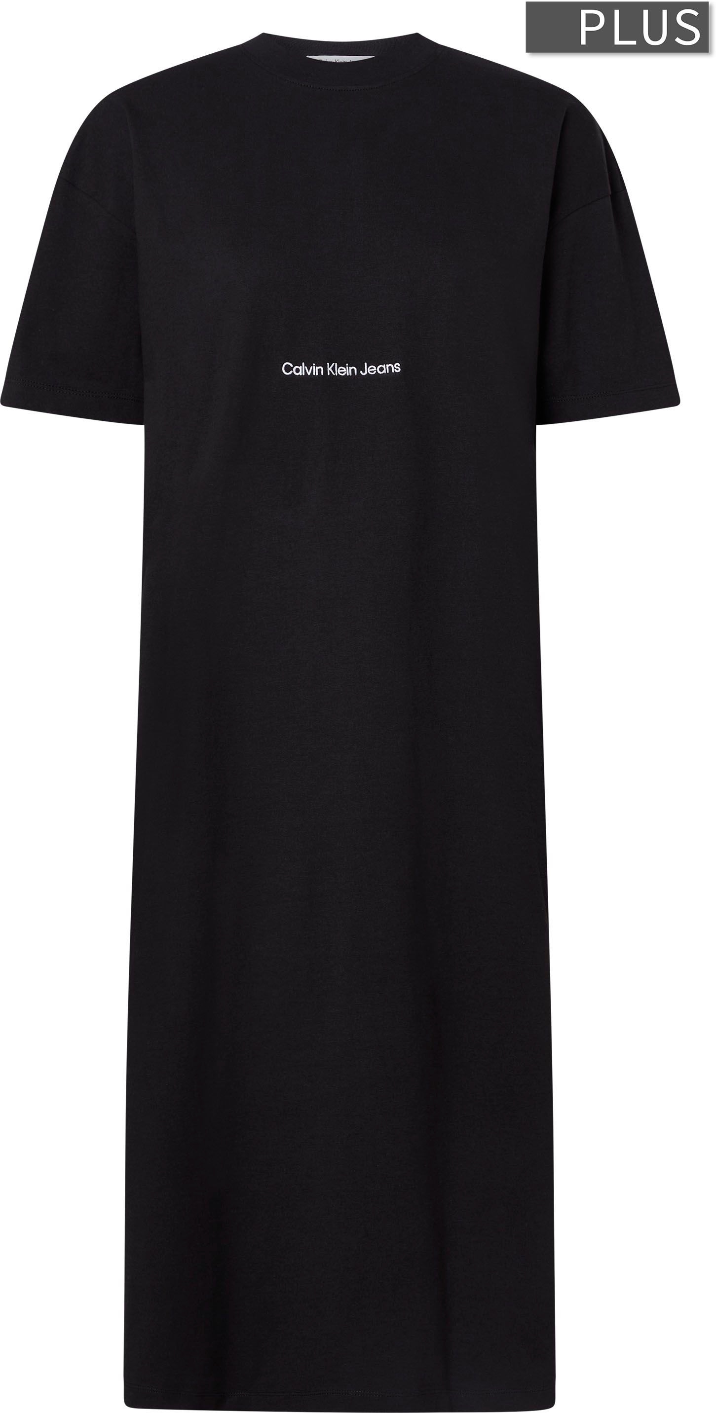 Calvin Klein Jeans Plus I\'m online mit Rundhalsausschnitt hohem | walking Shirtkleid